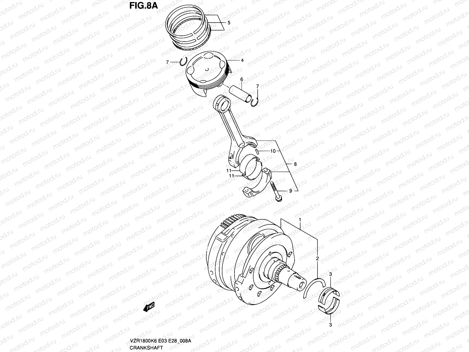 8A - CRANKSHAFT (MODEL L0)
