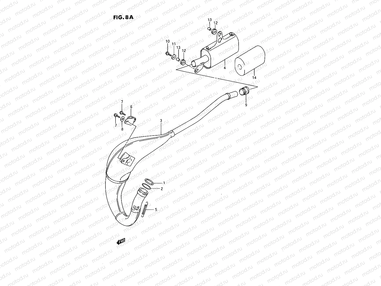 8A - MUFFLER (MODEL K/L/M/N/P/R/S)