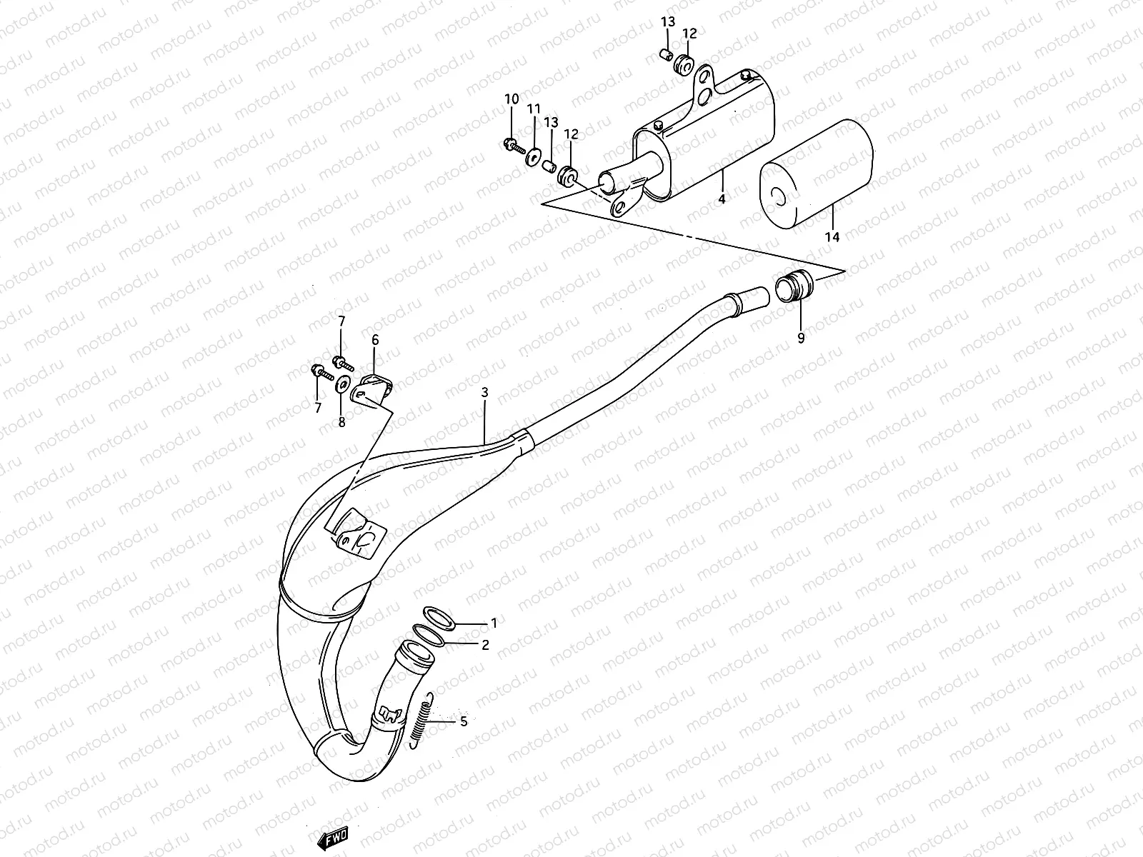 8A - MUFFLER (MODEL K/L/M/N/P/R/S)