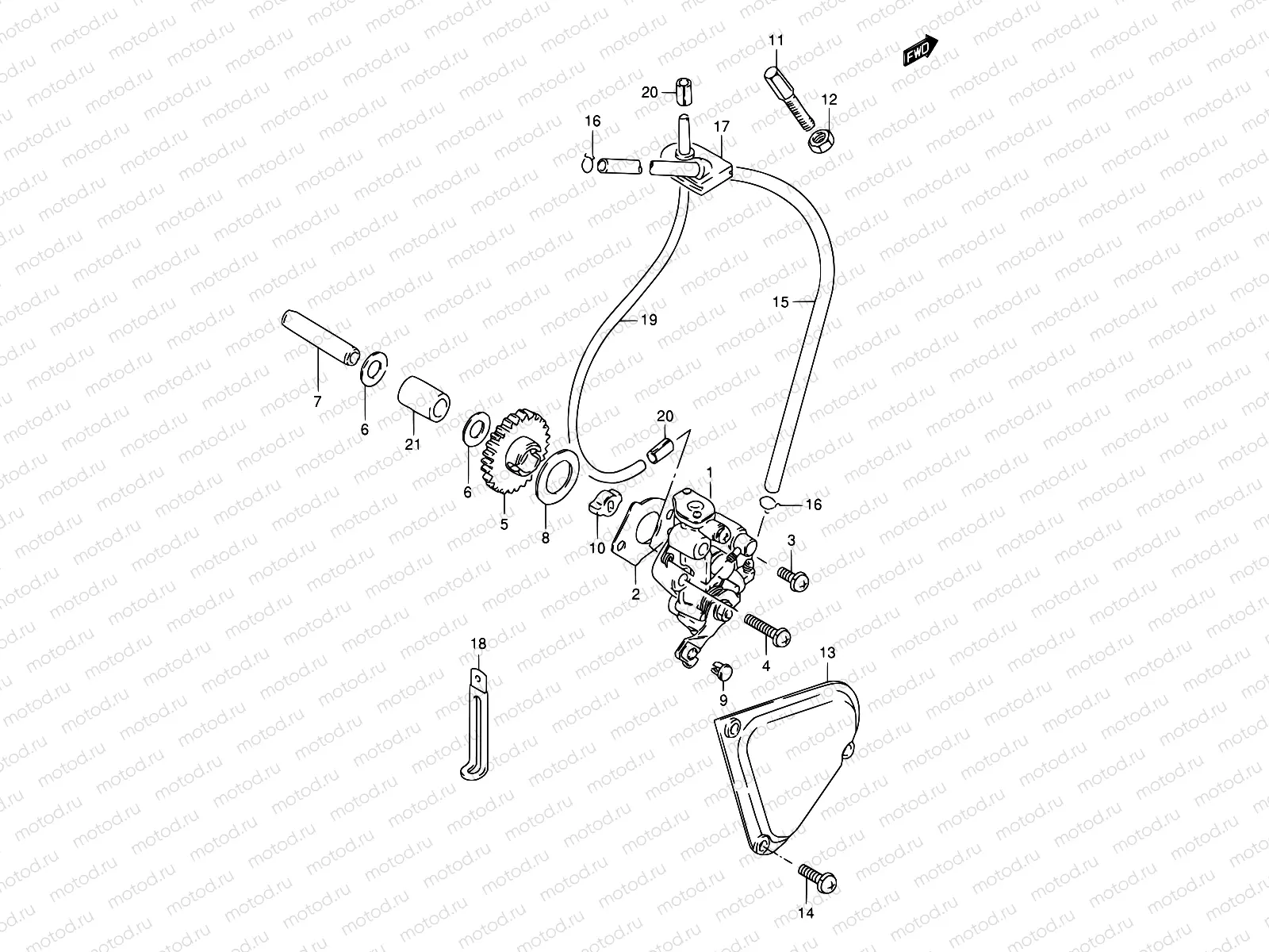 8A - OIL PUMP (MODEL N P09,MODEL R P31)