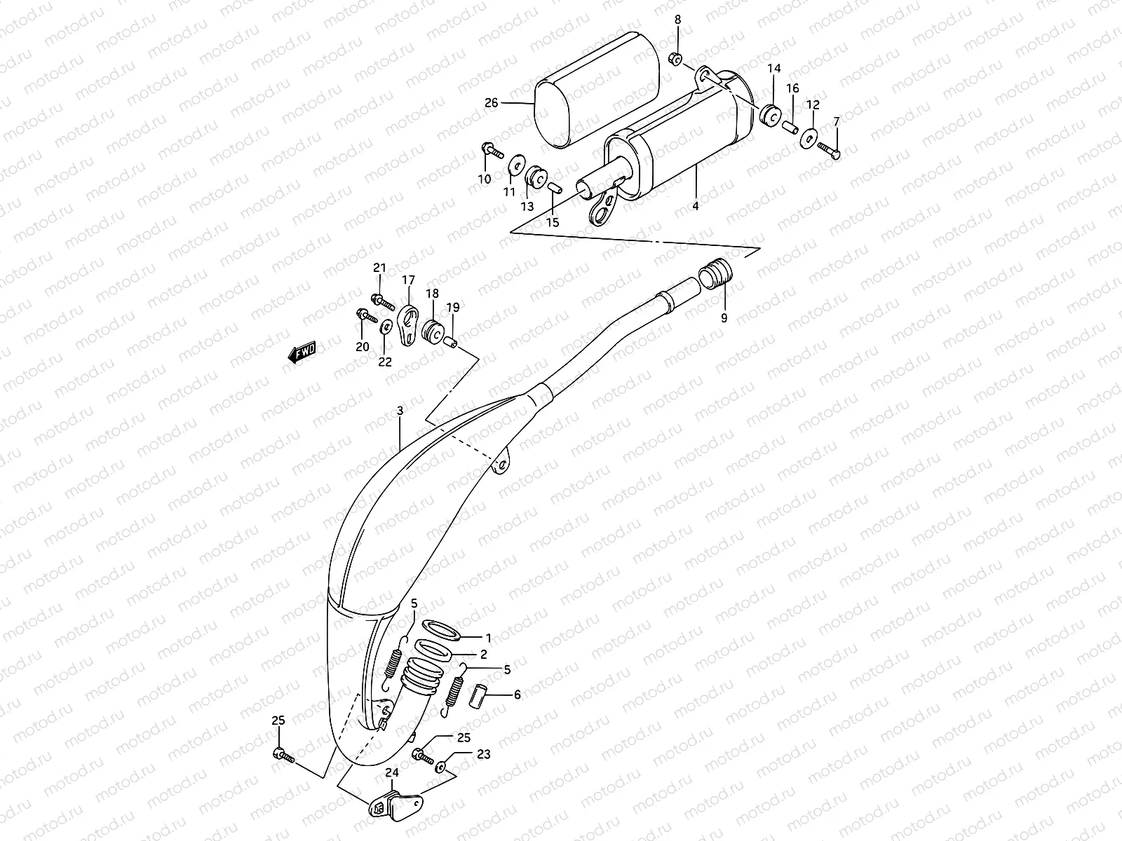8B - MUFFLER (MODEL M)