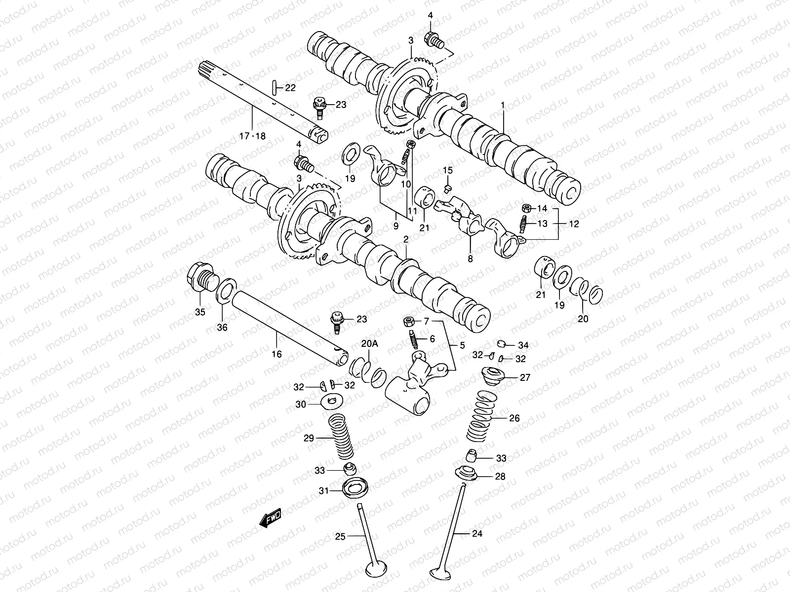 9 - CAM SHAFT / VALVE