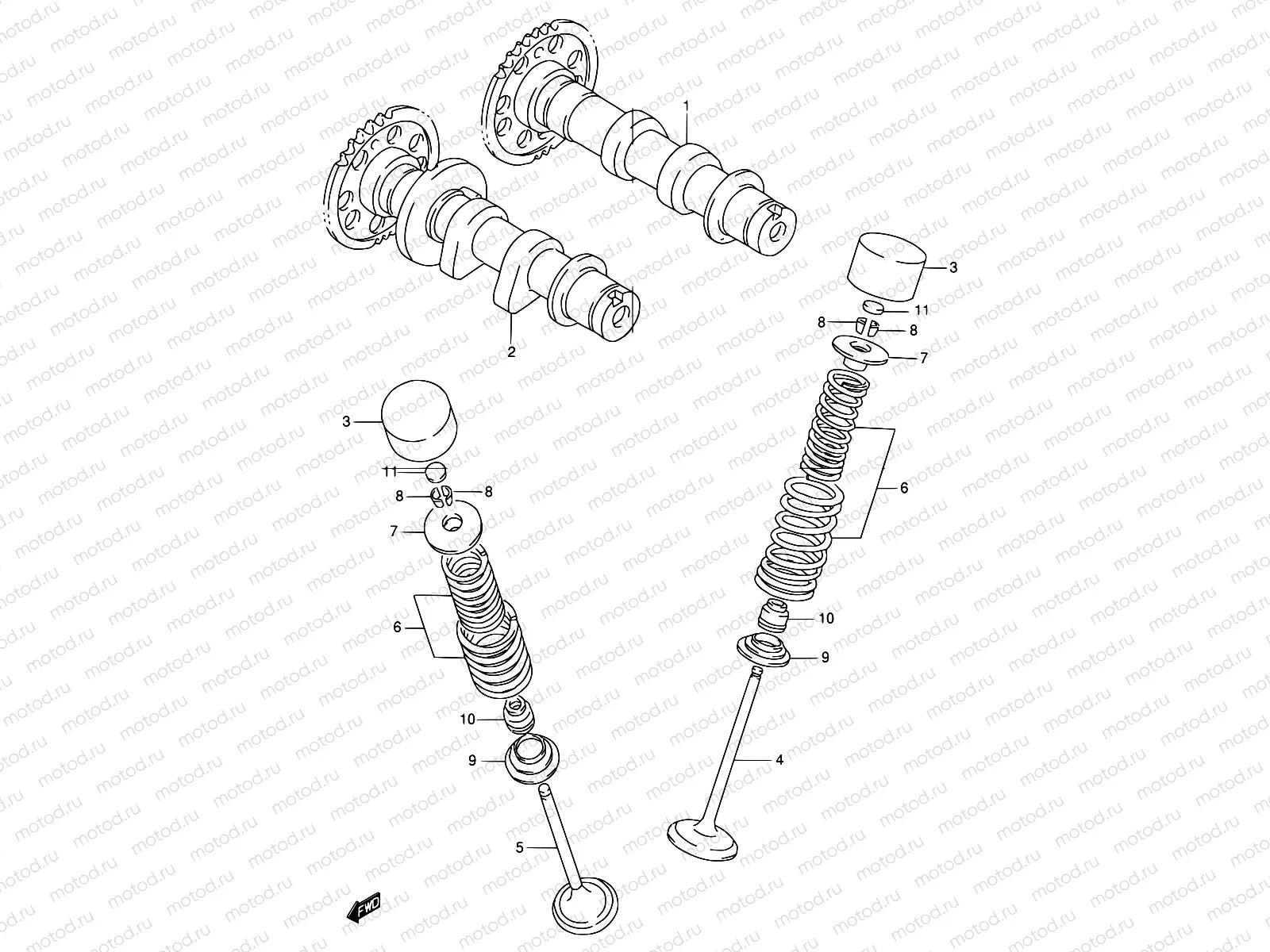 9 - CAM SHAFT / VALVE