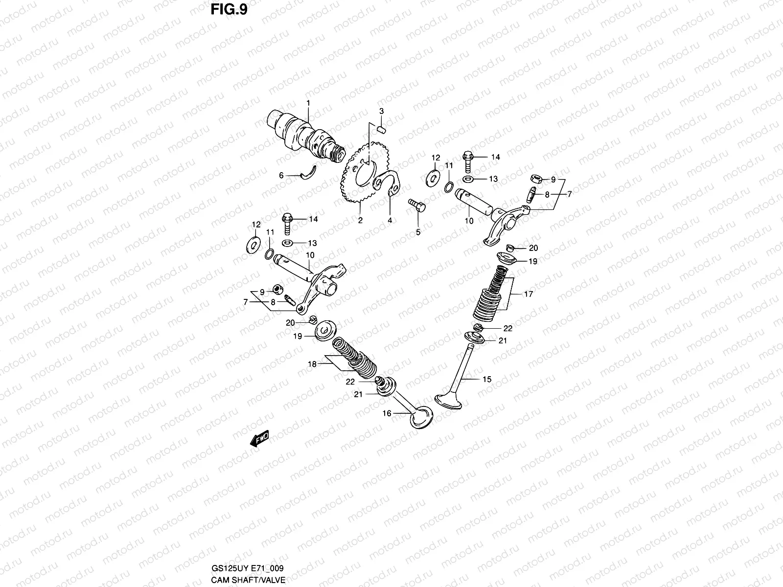 9 - CAM SHAFT - VALVE