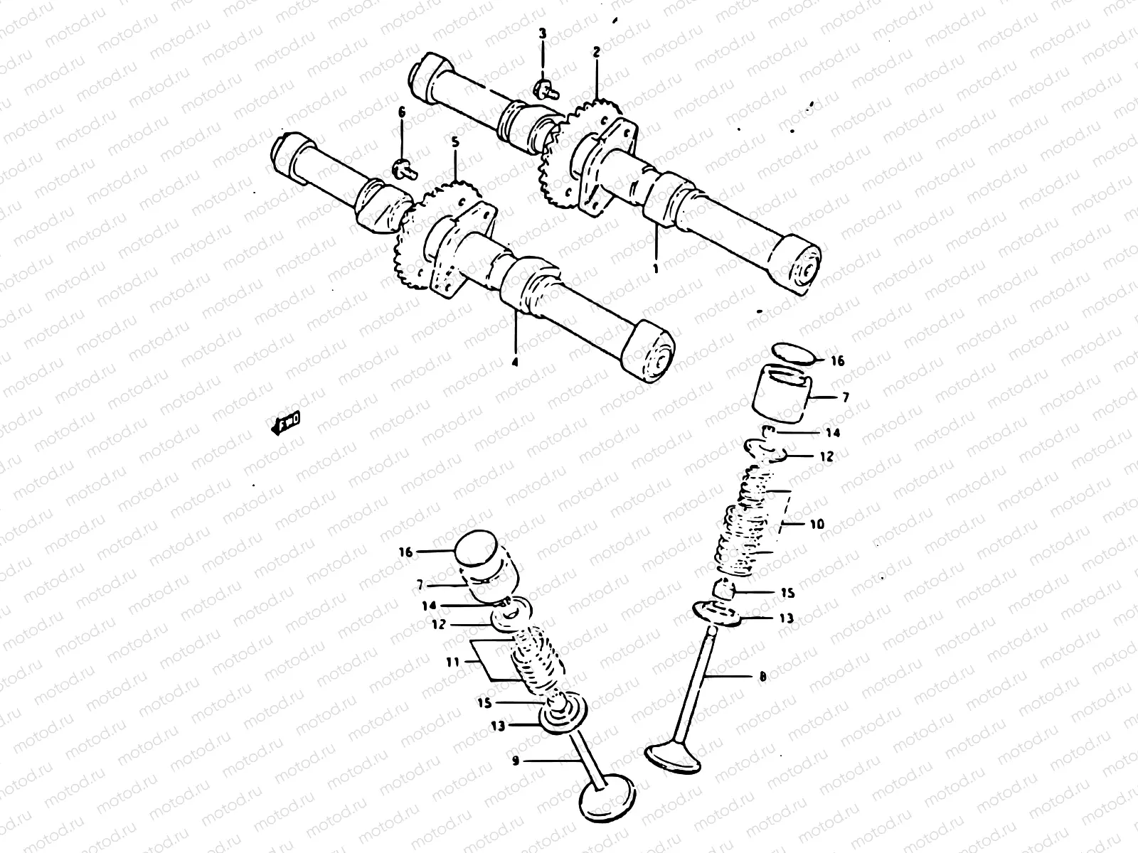 9 - CAM SHAFT - VALVE