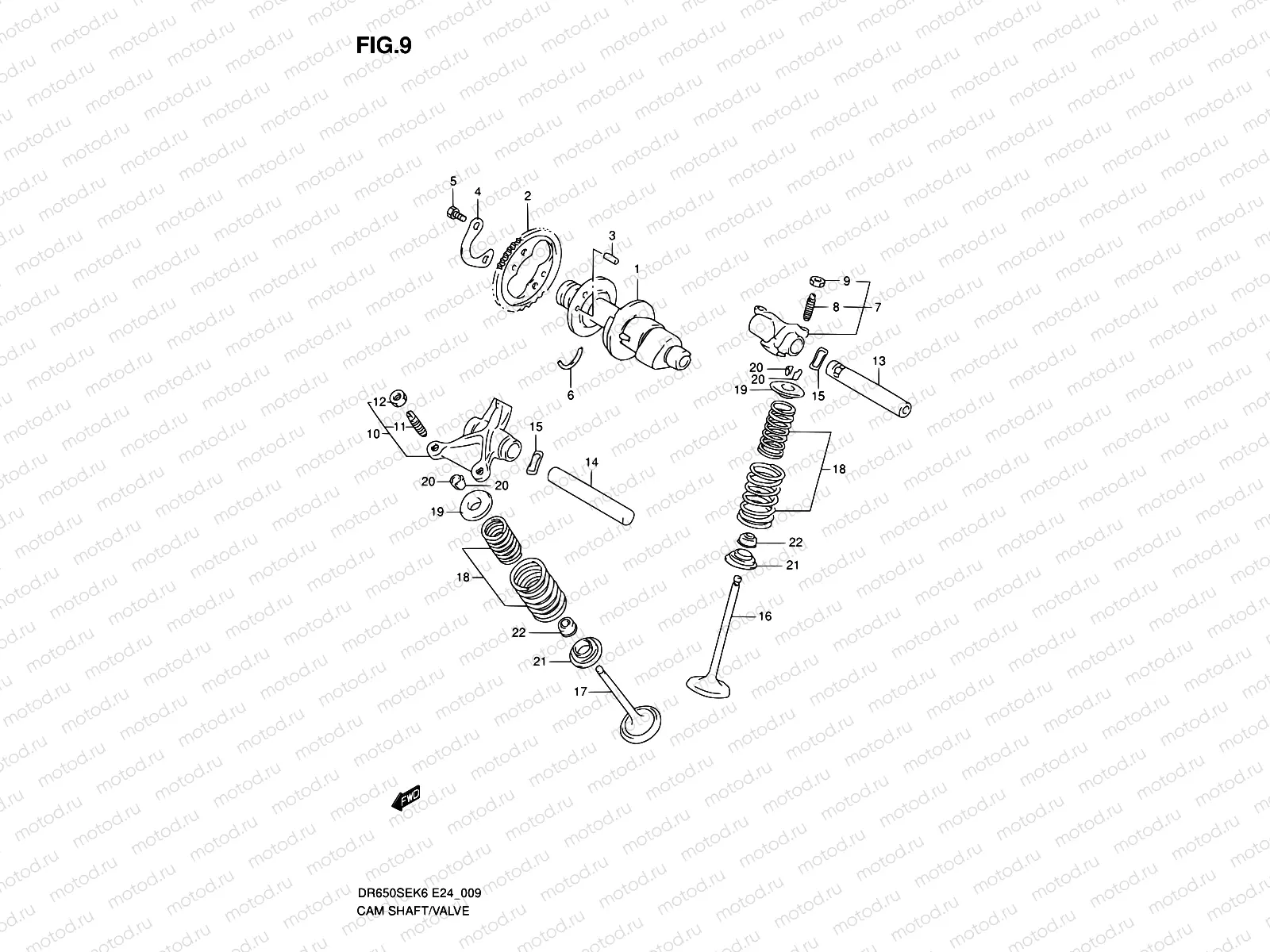 9 - CAM SHAFT - VALVE