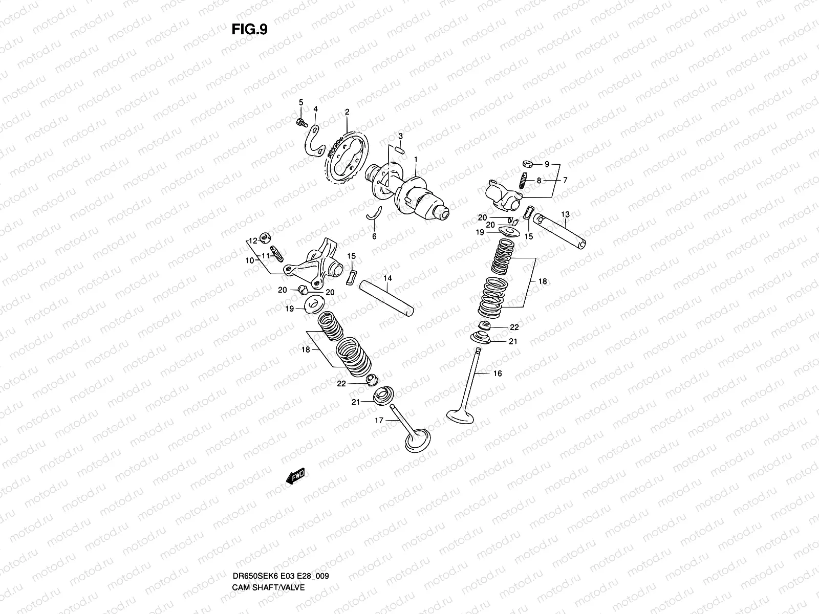 9 - CAM SHAFT - VALVE