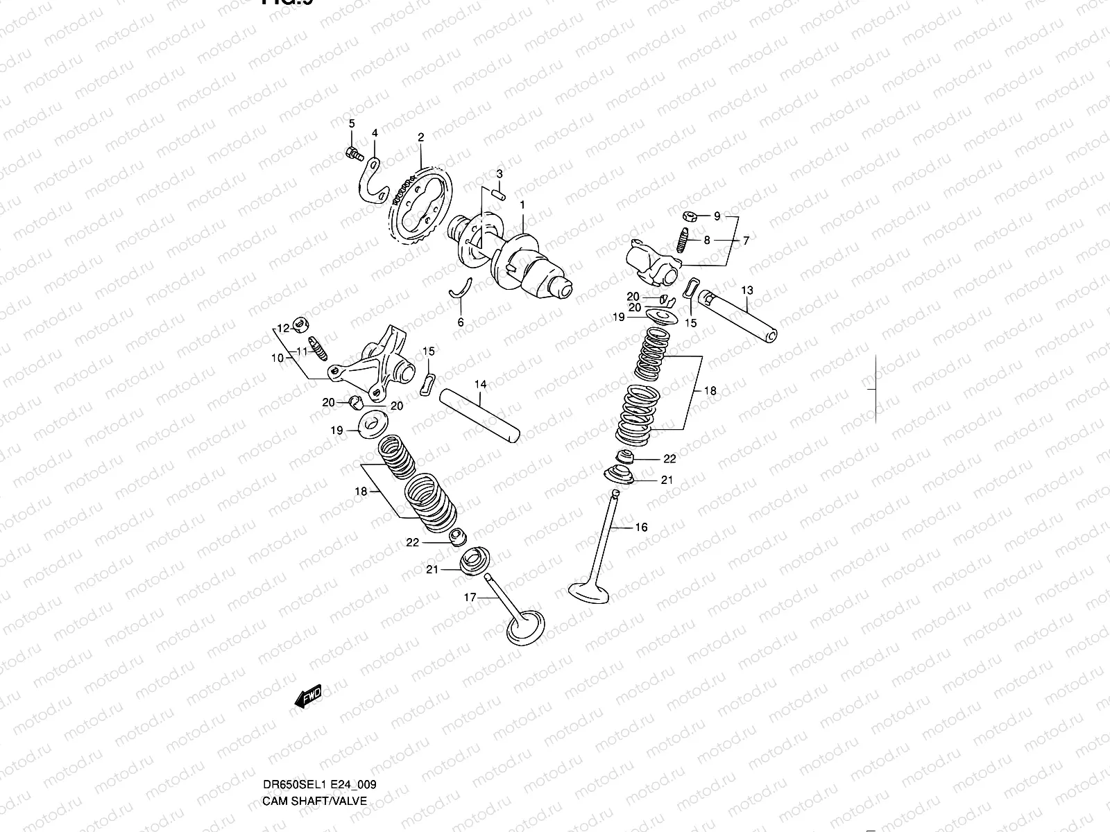 9 - CAM SHAFT - VALVE