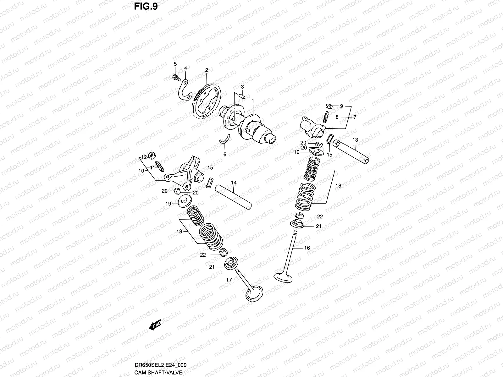 9 - CAM SHAFT - VALVE