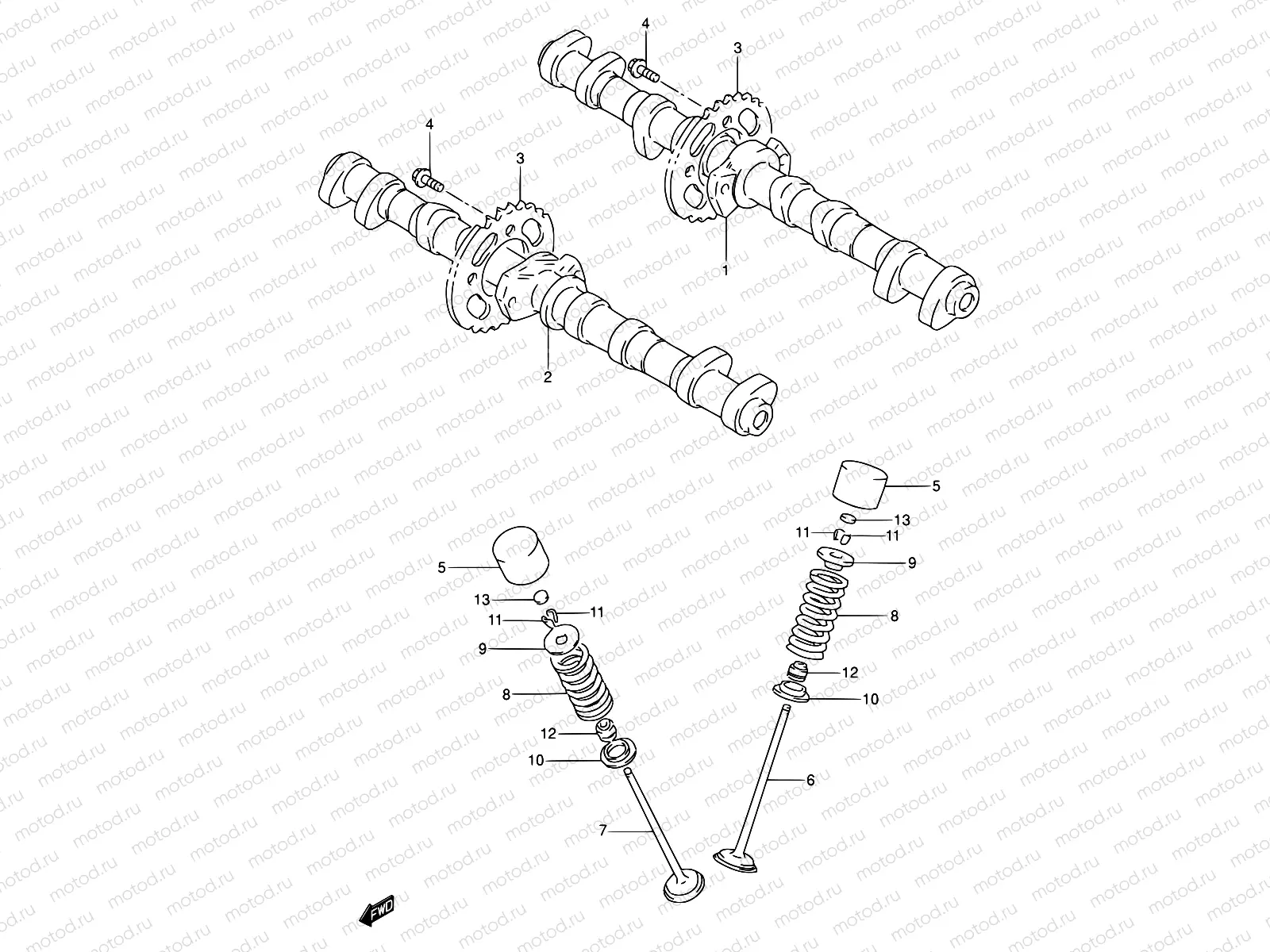 9 - CAM SHAFT - VALVE