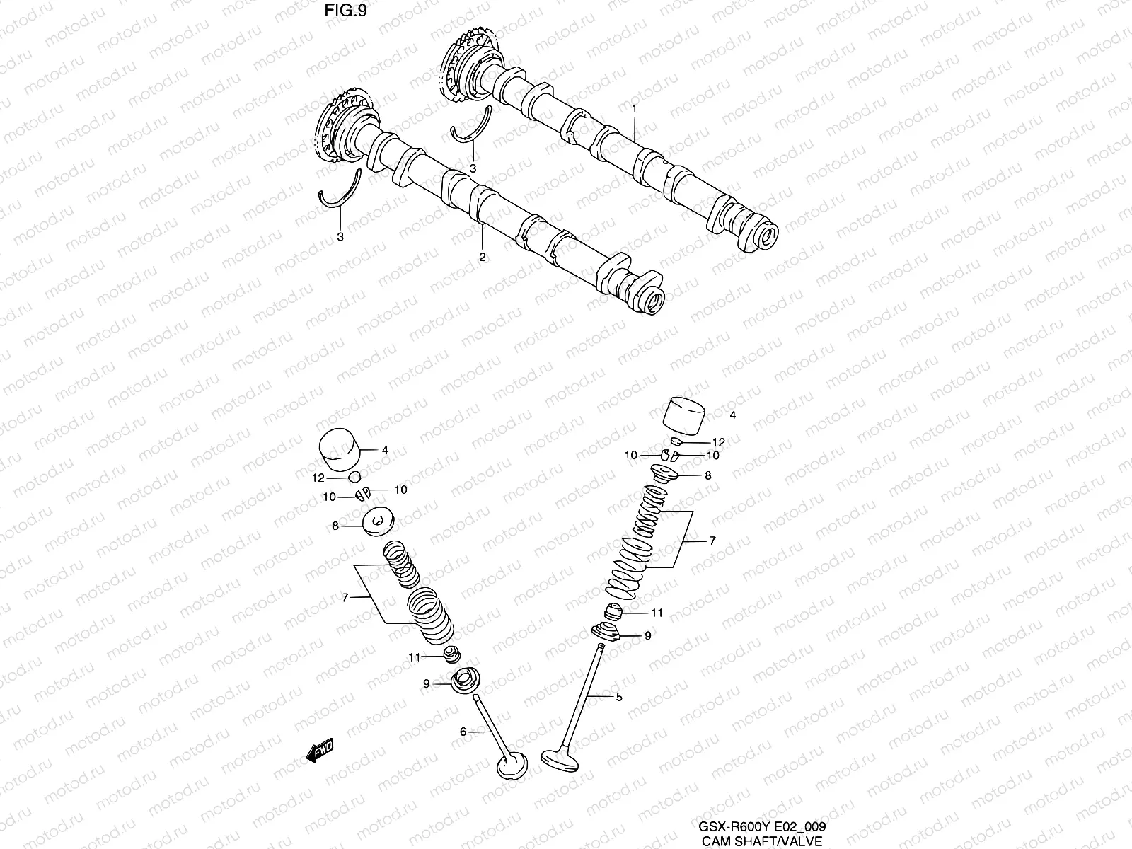9 - CAM SHAFT - VALVE