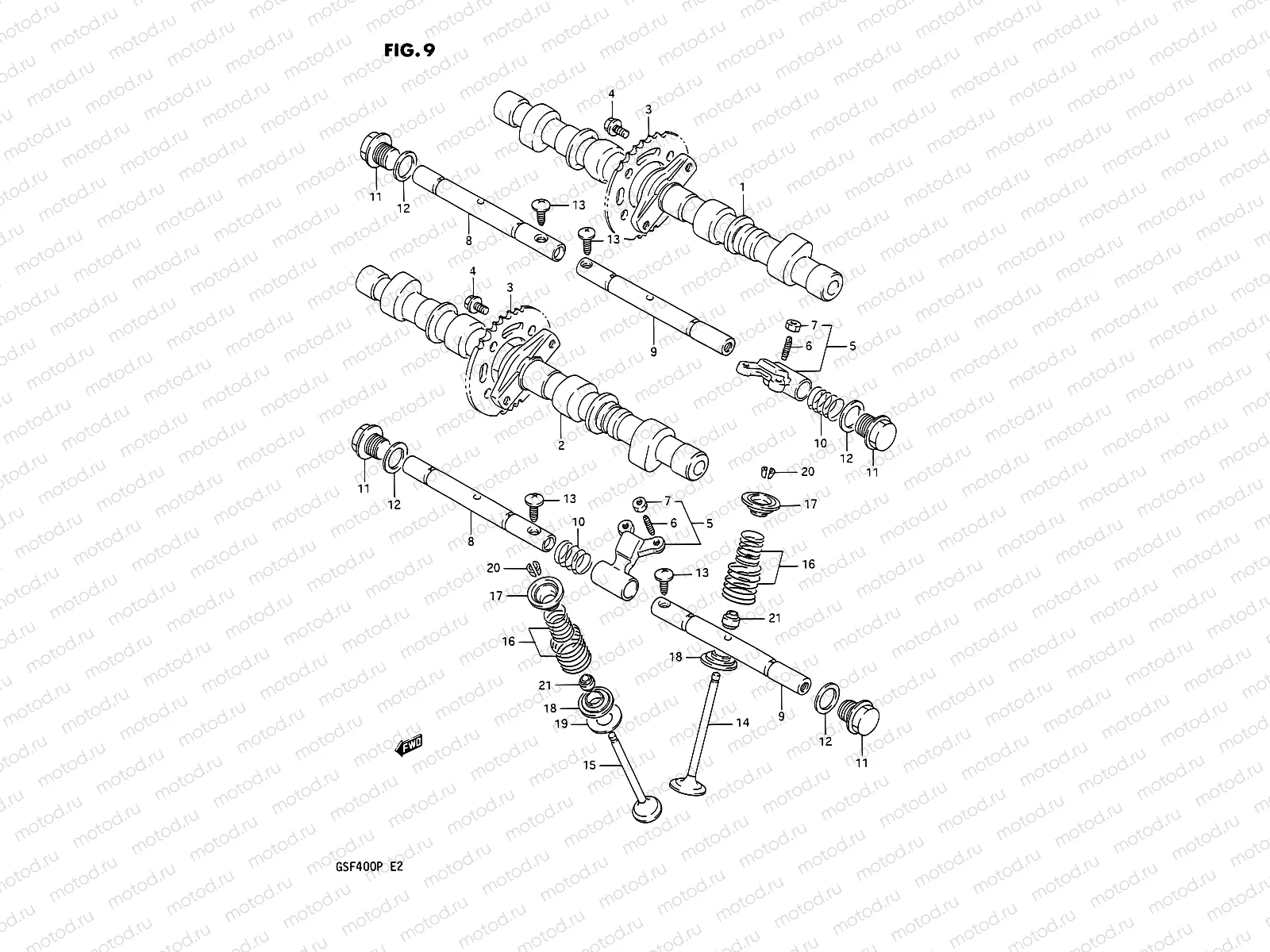 9 - CAM SHAFT-VALVE