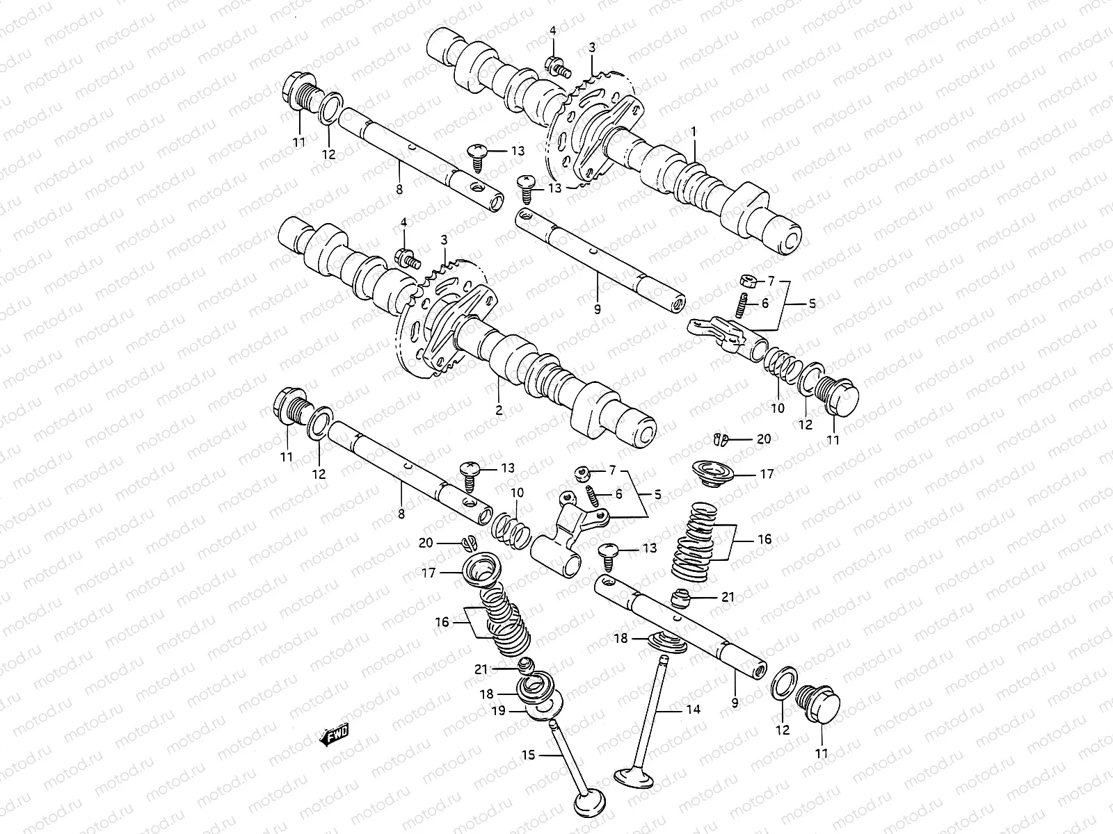9 - CAM SHAFT-VALVE