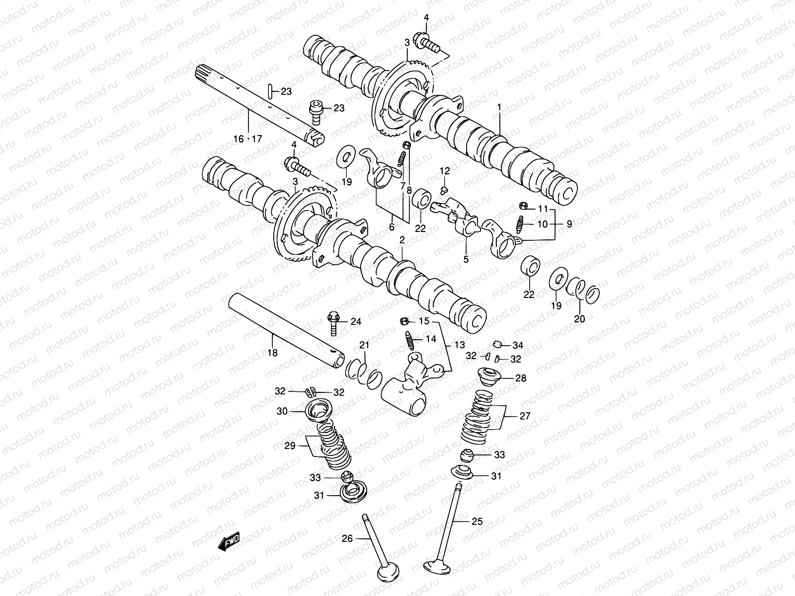 9 - CAM SHAFT / VALVE