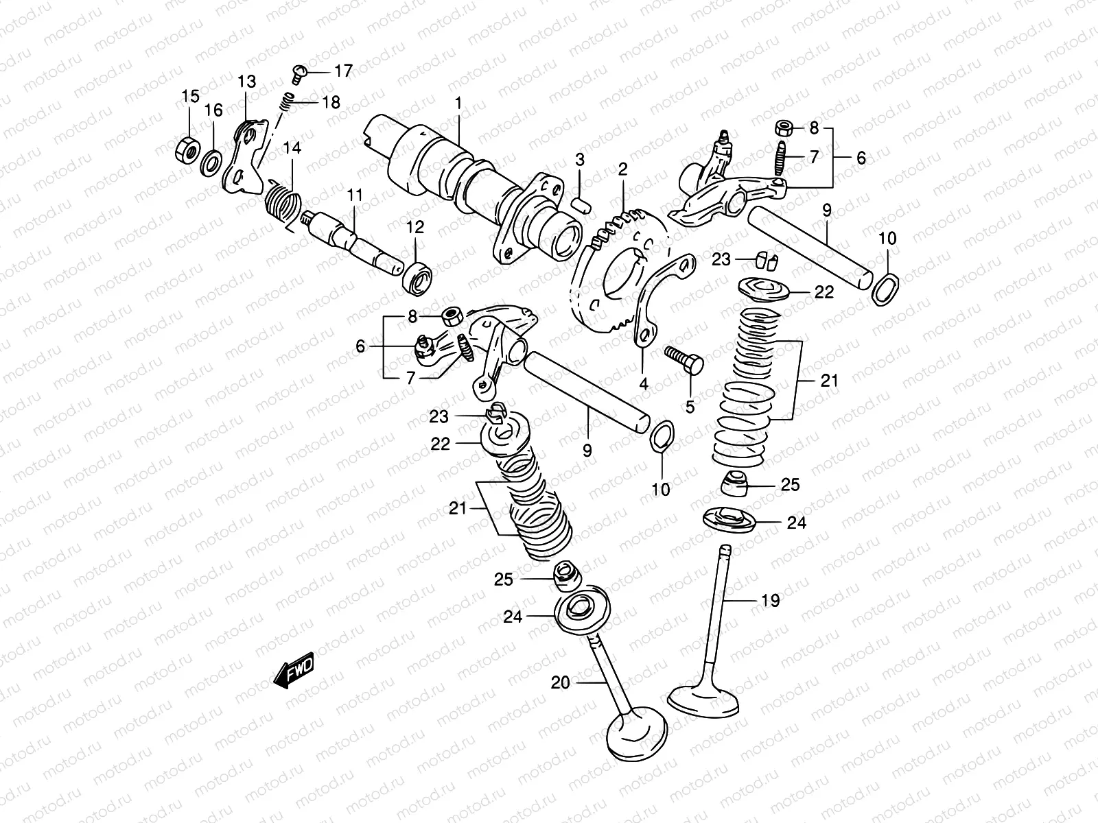 9 - CAM SHAFT - VALVE