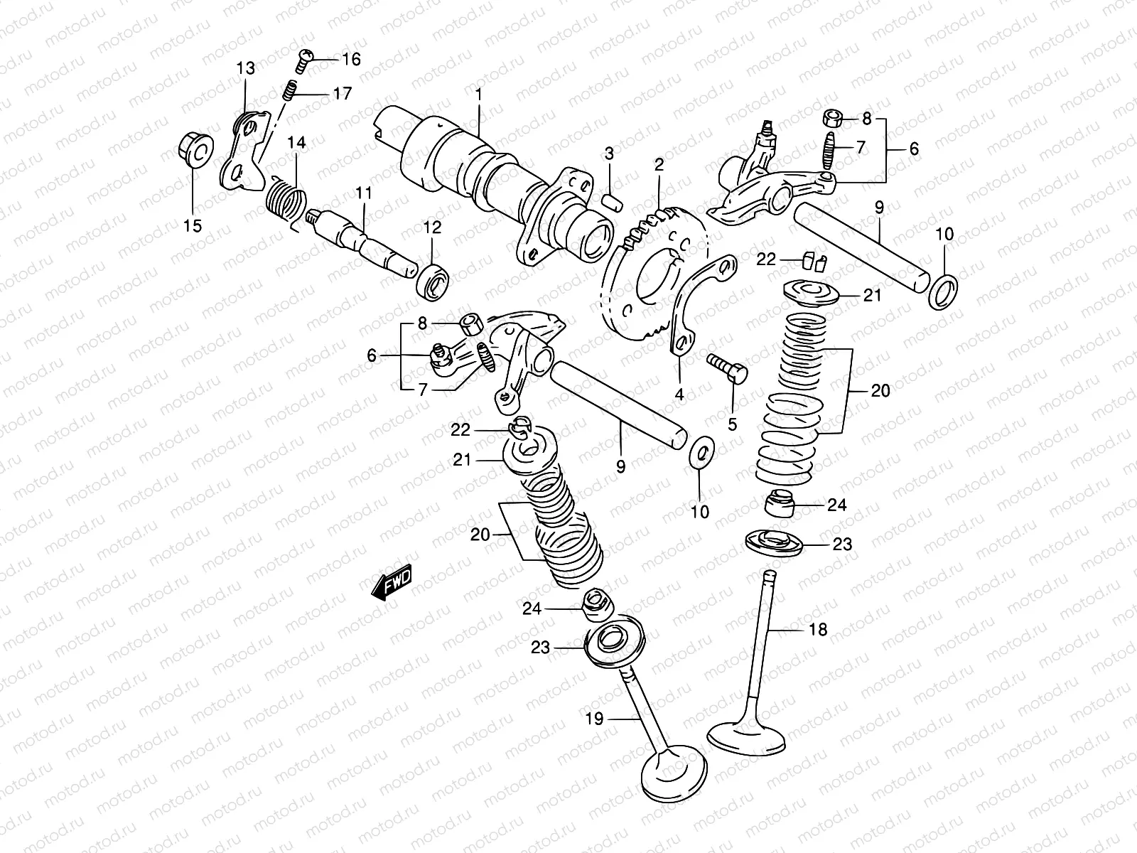 9 - CAM SHAFT - VALVE