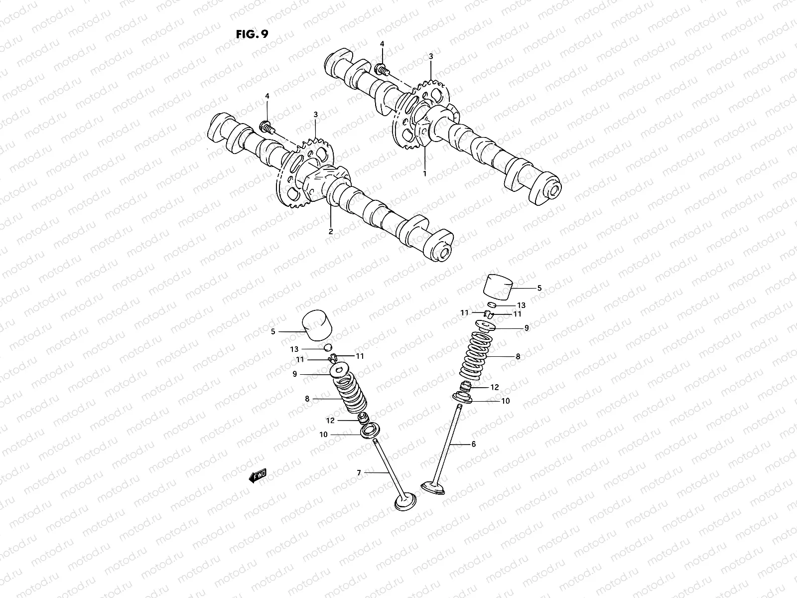 9 - CAM SHAFT - VALVE
