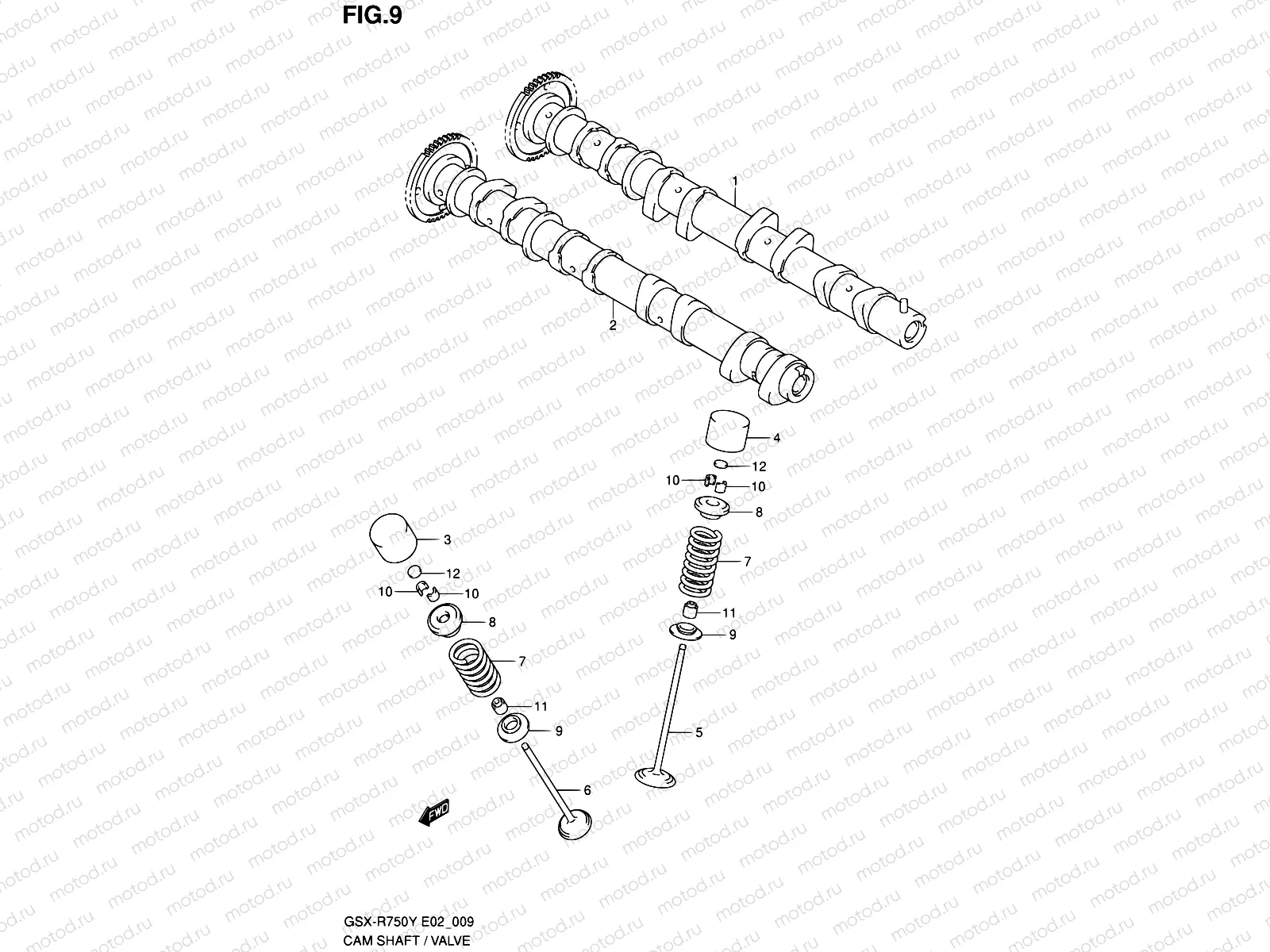 9 - CAM SHAFT - VALVE