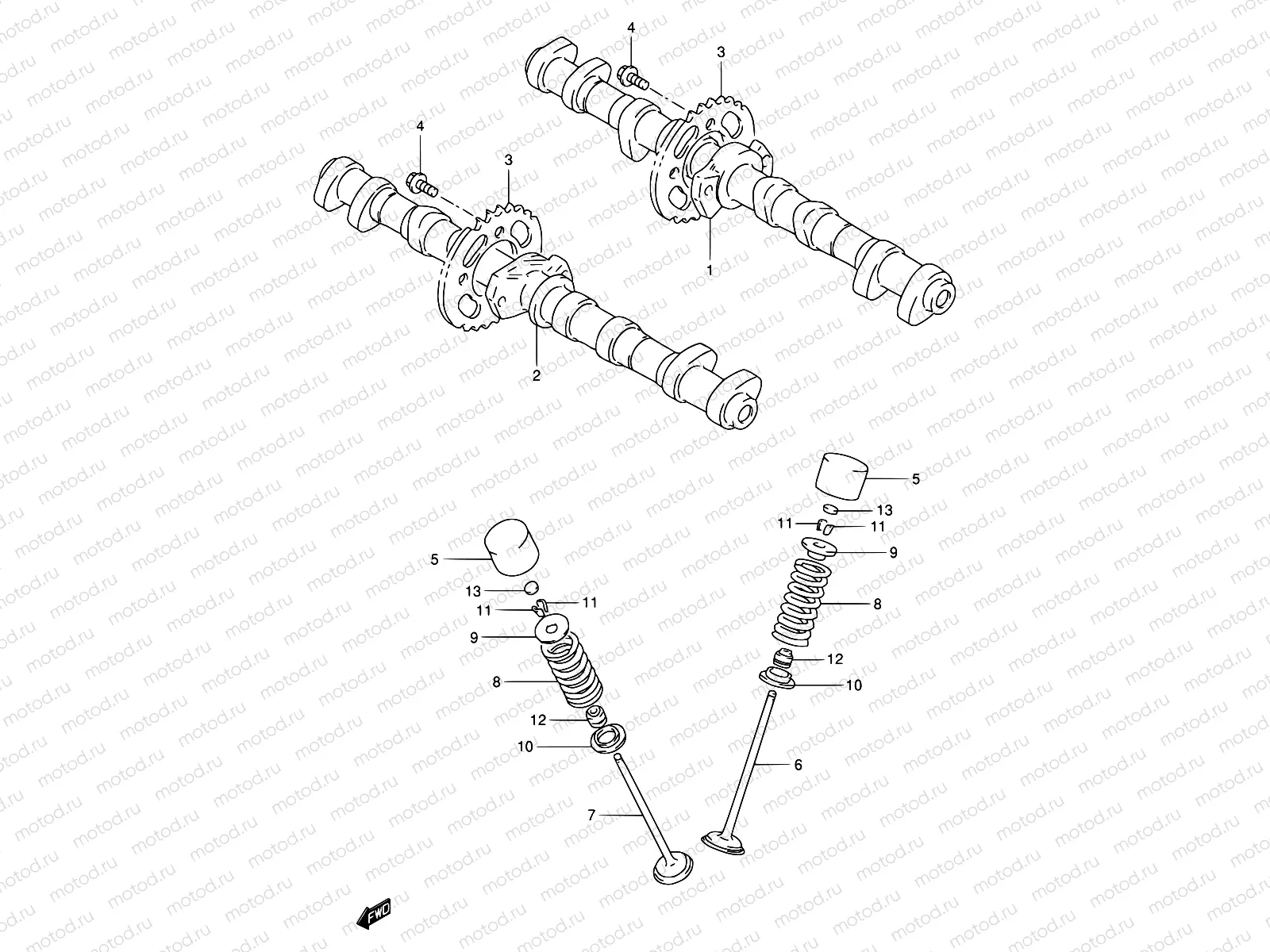 9 - CAM SHAFT - VALVE