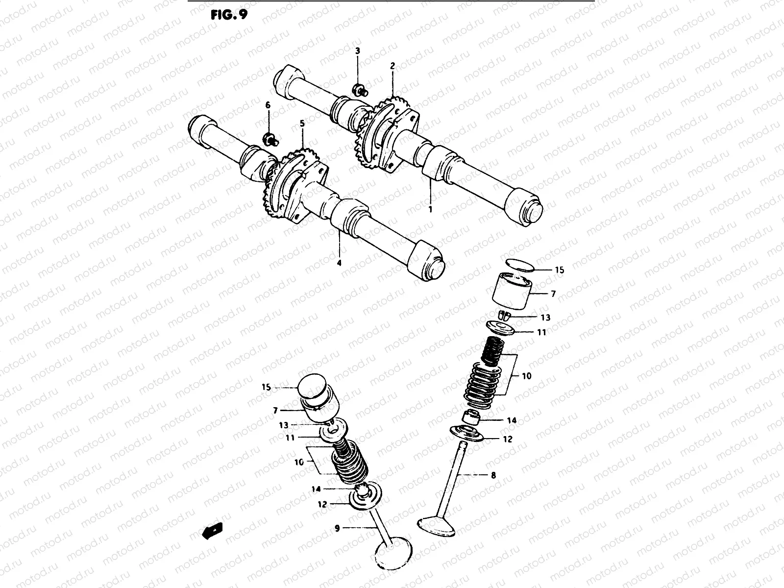 9 - CAM SHAFT - VALVE