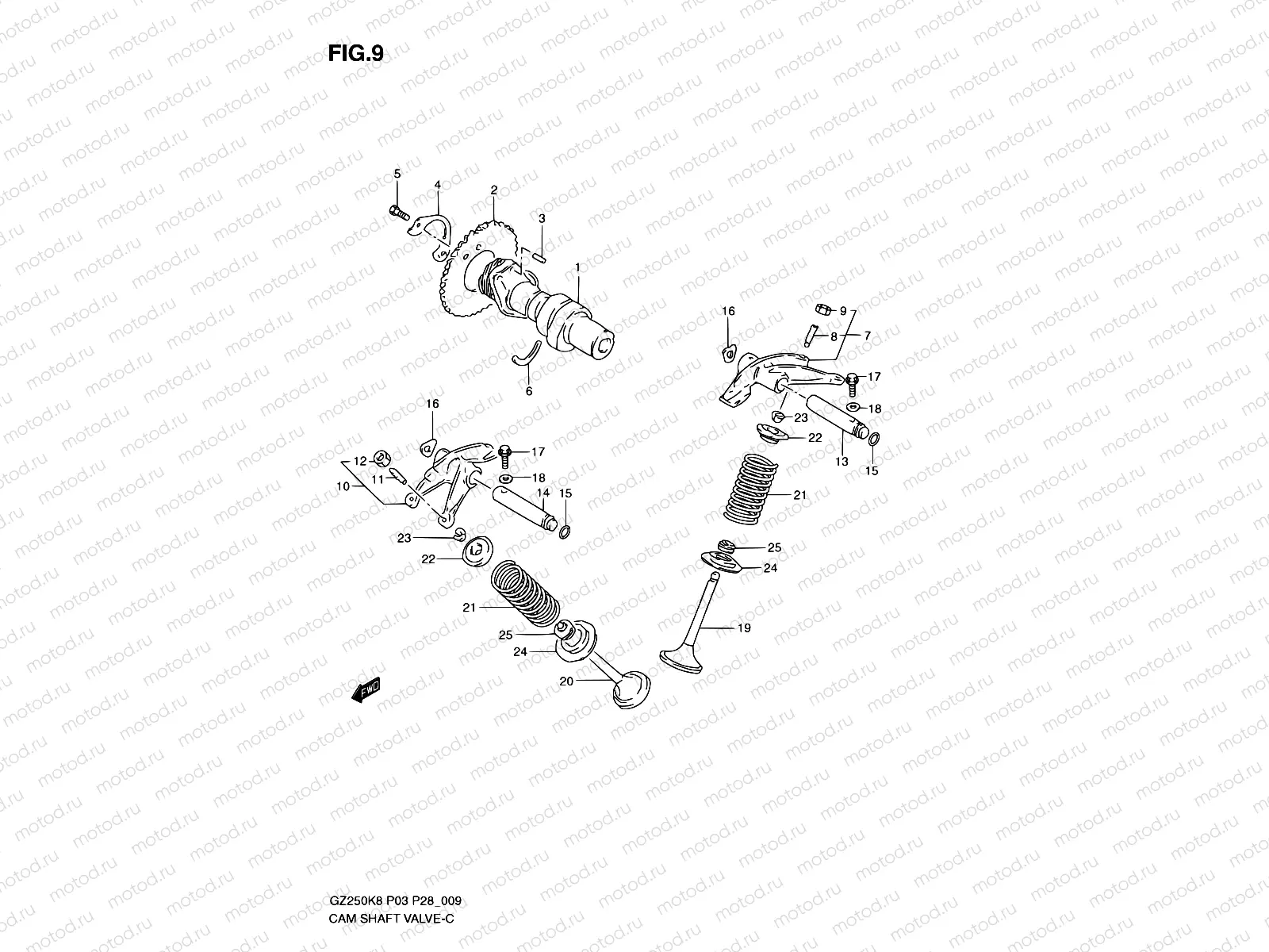 9 - CAM SHAFT/VALVE