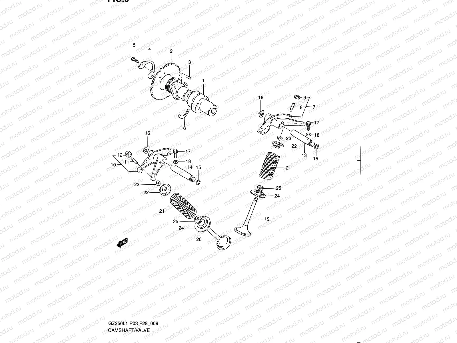 9 - CAM SHAFT/VALVE