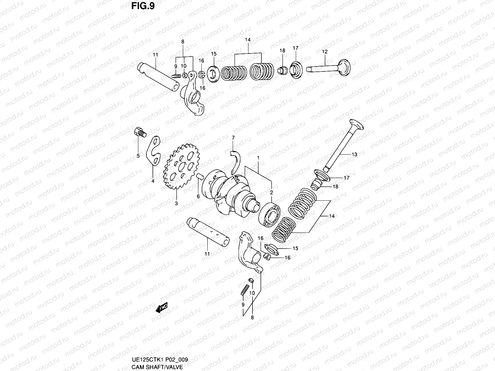 9 - CAM SHAFT/VALVE