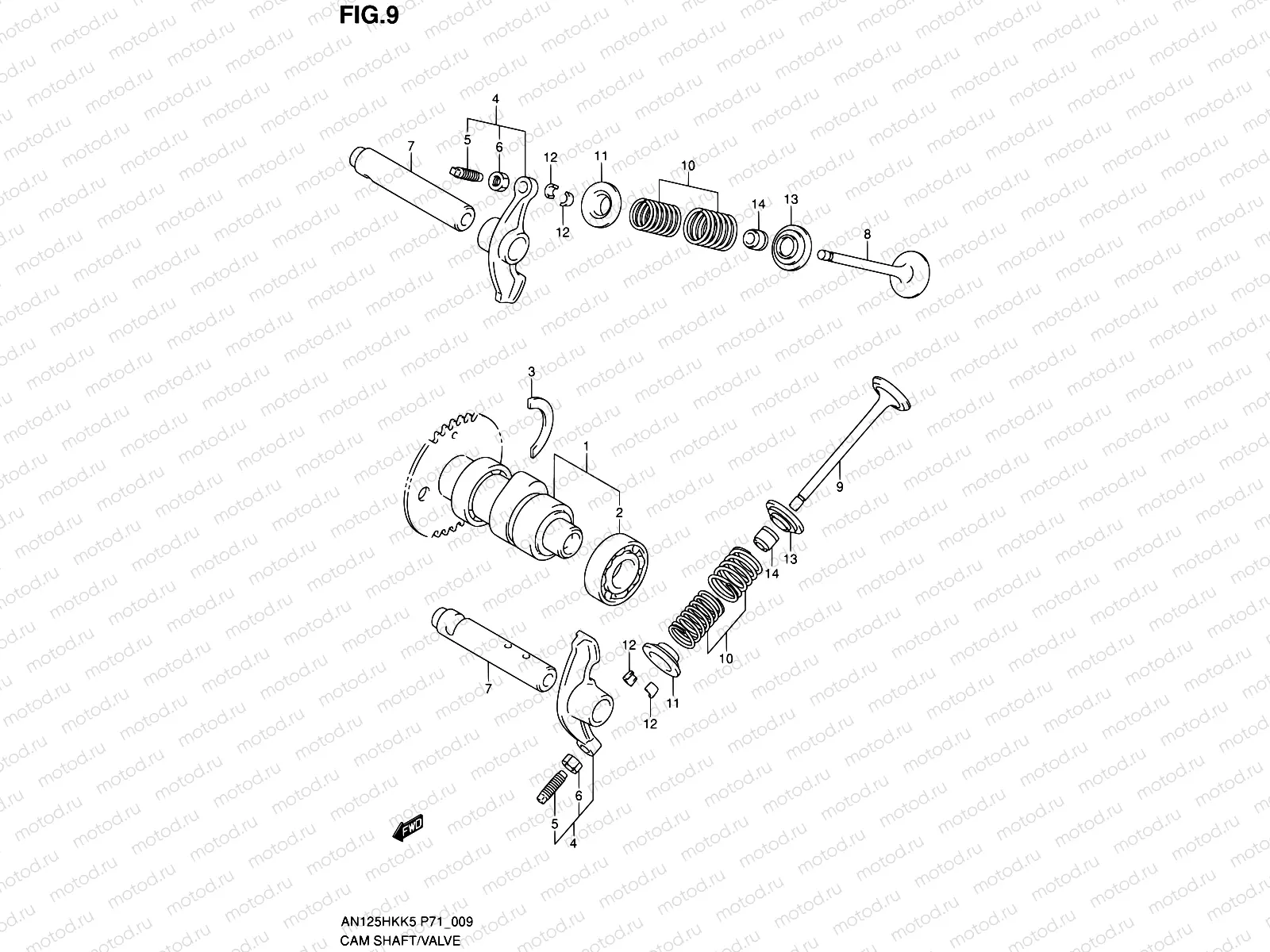9 - CAM SHAFT/VALVE