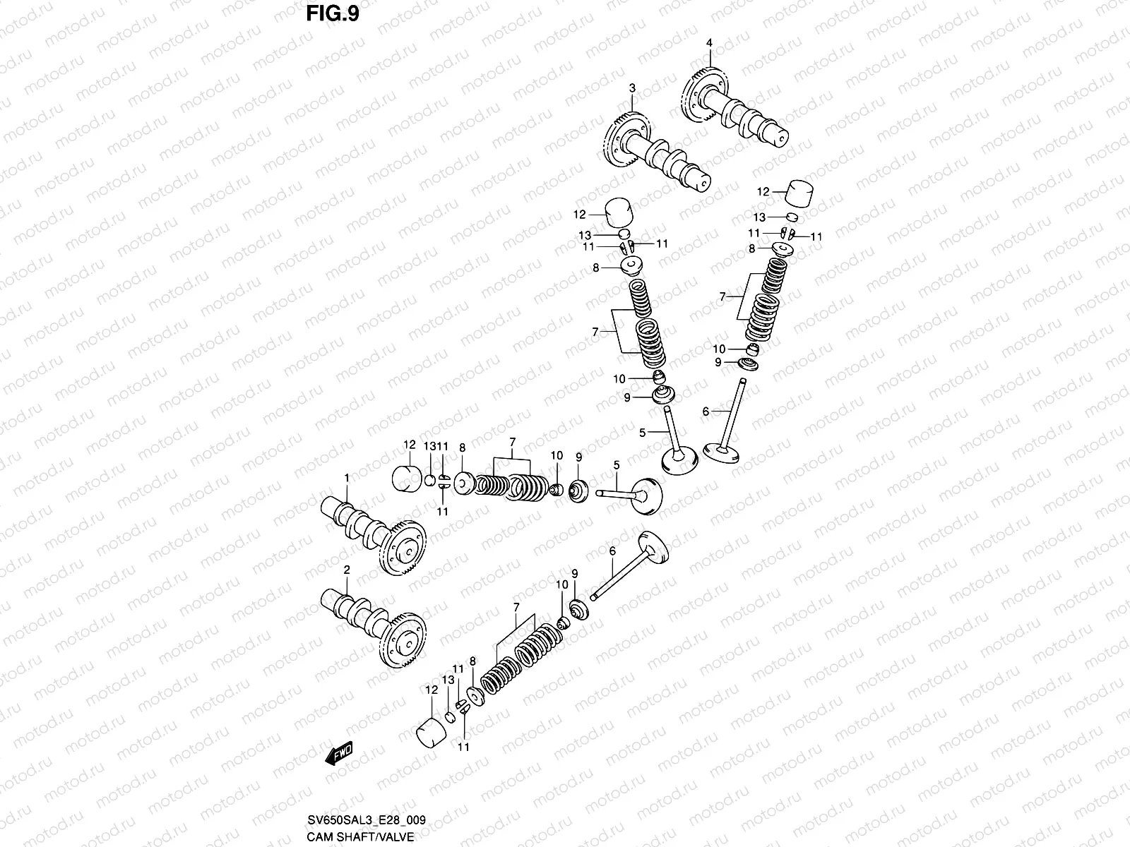 9 - CAM SHAFT/VALVE