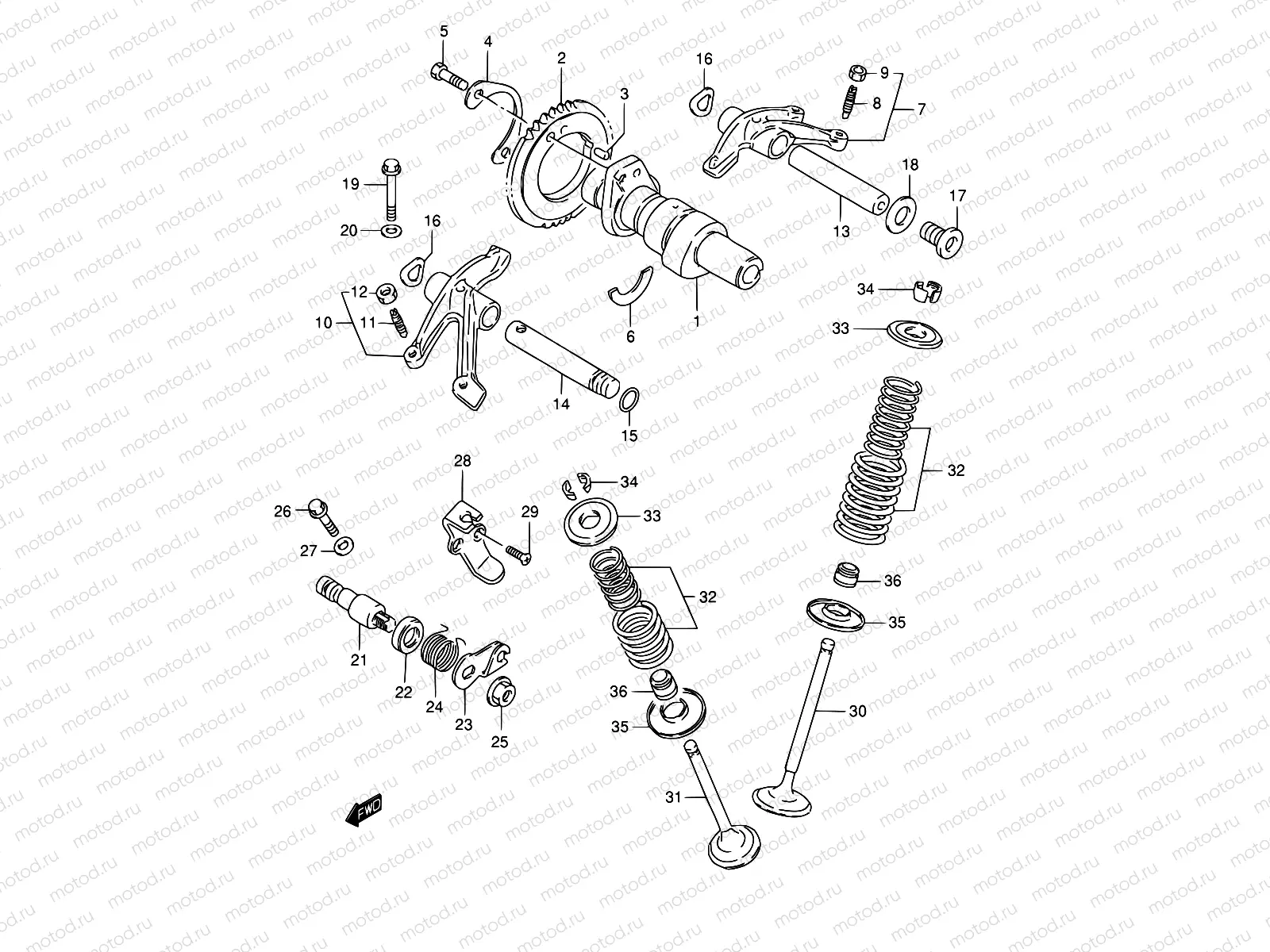 9 - CAM SHAFT/VALVE