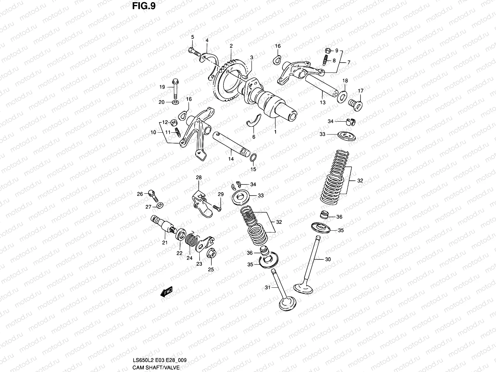 9 - CAM SHAFT/VALVE