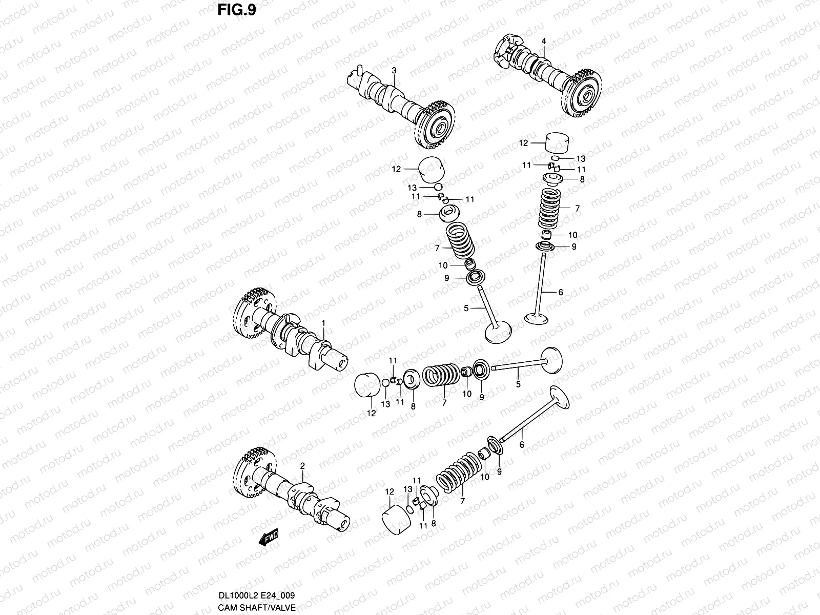 9 - CAM SHAFT/VALVE