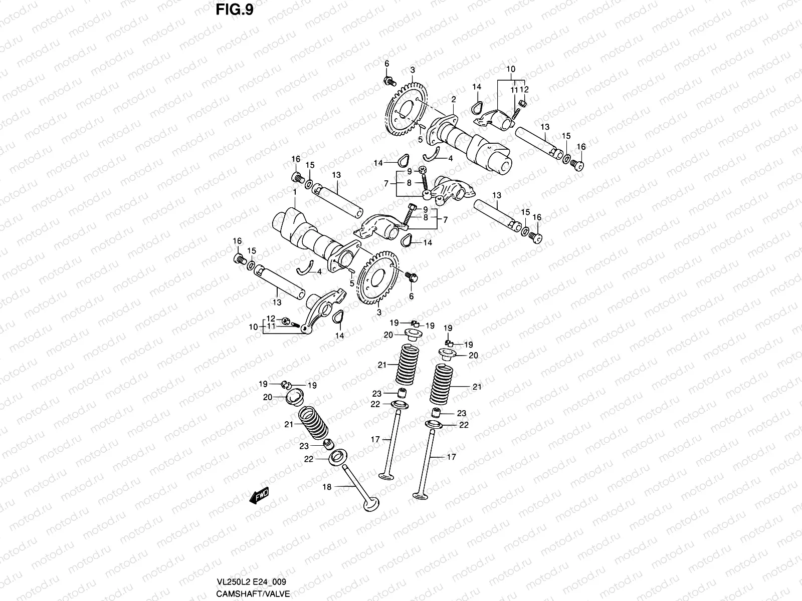 9 - CAMSHAFT - VALVE