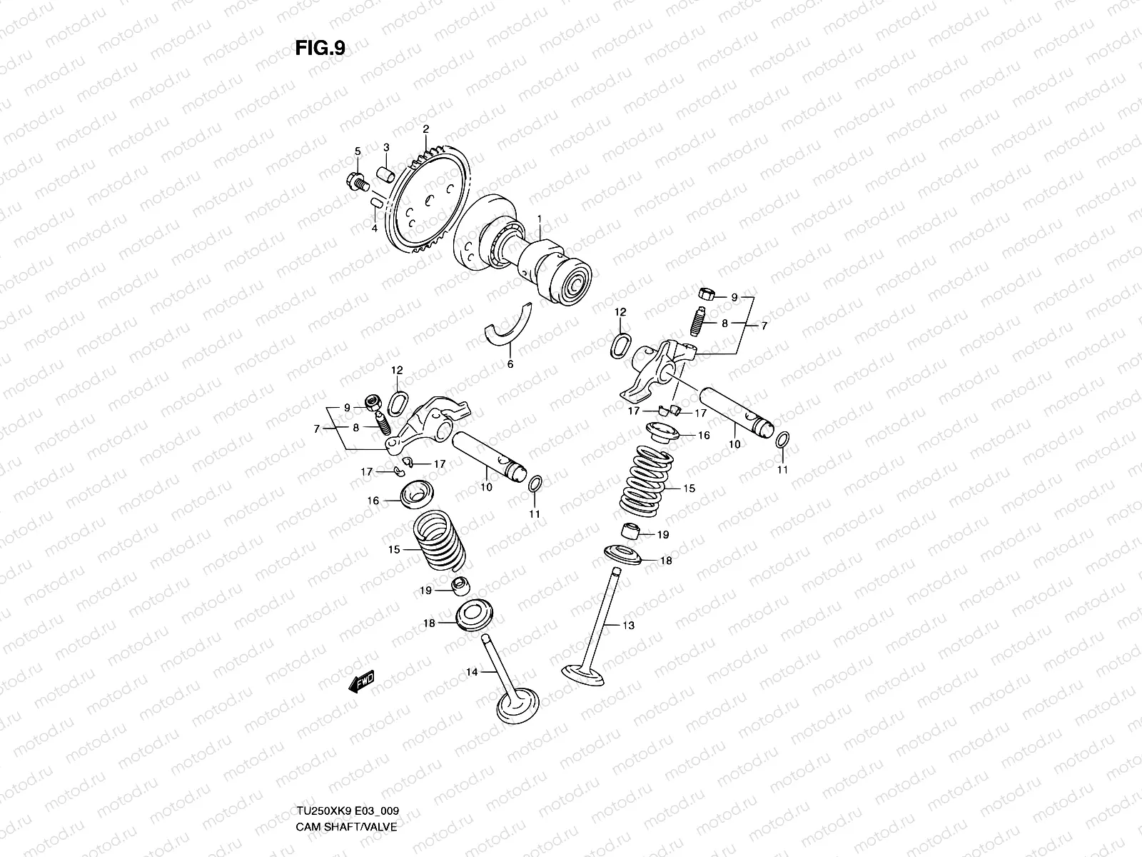 9 - CAMSHAFT - VALVE