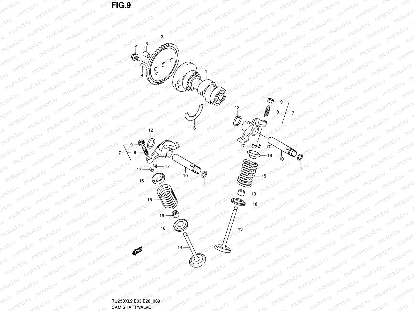 9 - CAMSHAFT - VALVE
