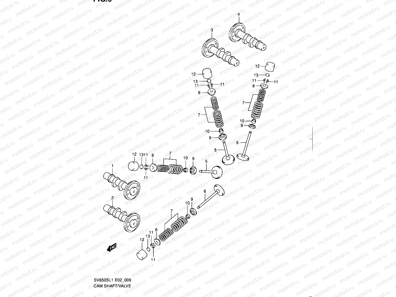 9 - CAMSHAFT / VALVE