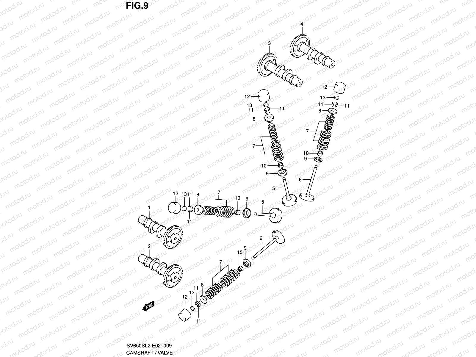 9 - CAMSHAFT / VALVE
