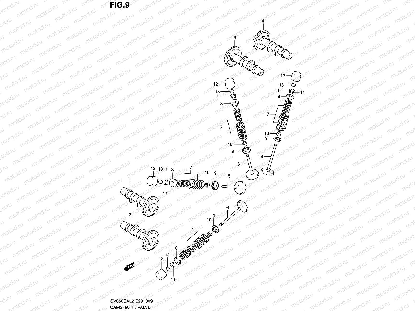 9 - CAMSHAFT / VALVE