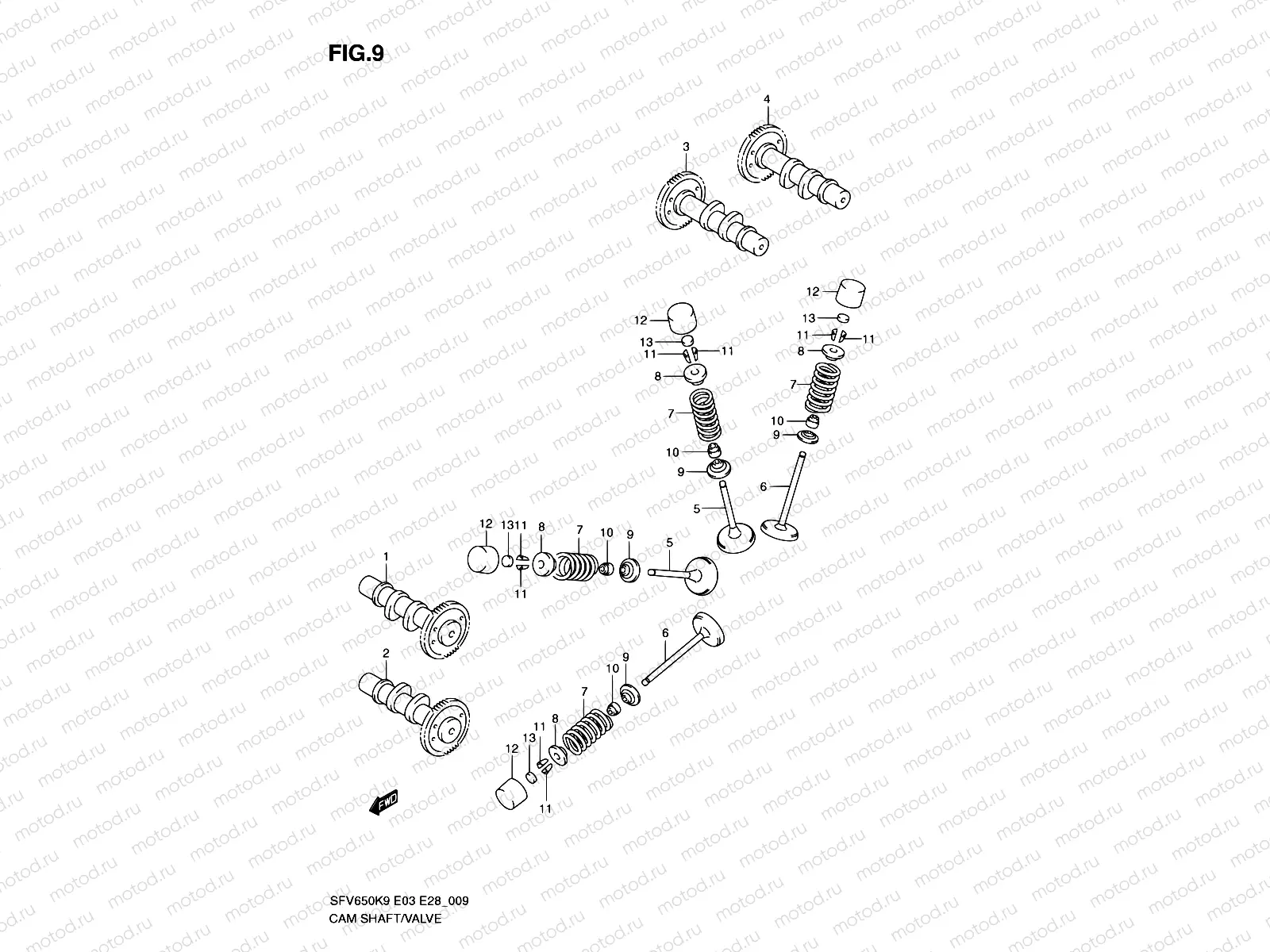 9 - CAMSHAFT / VALVE