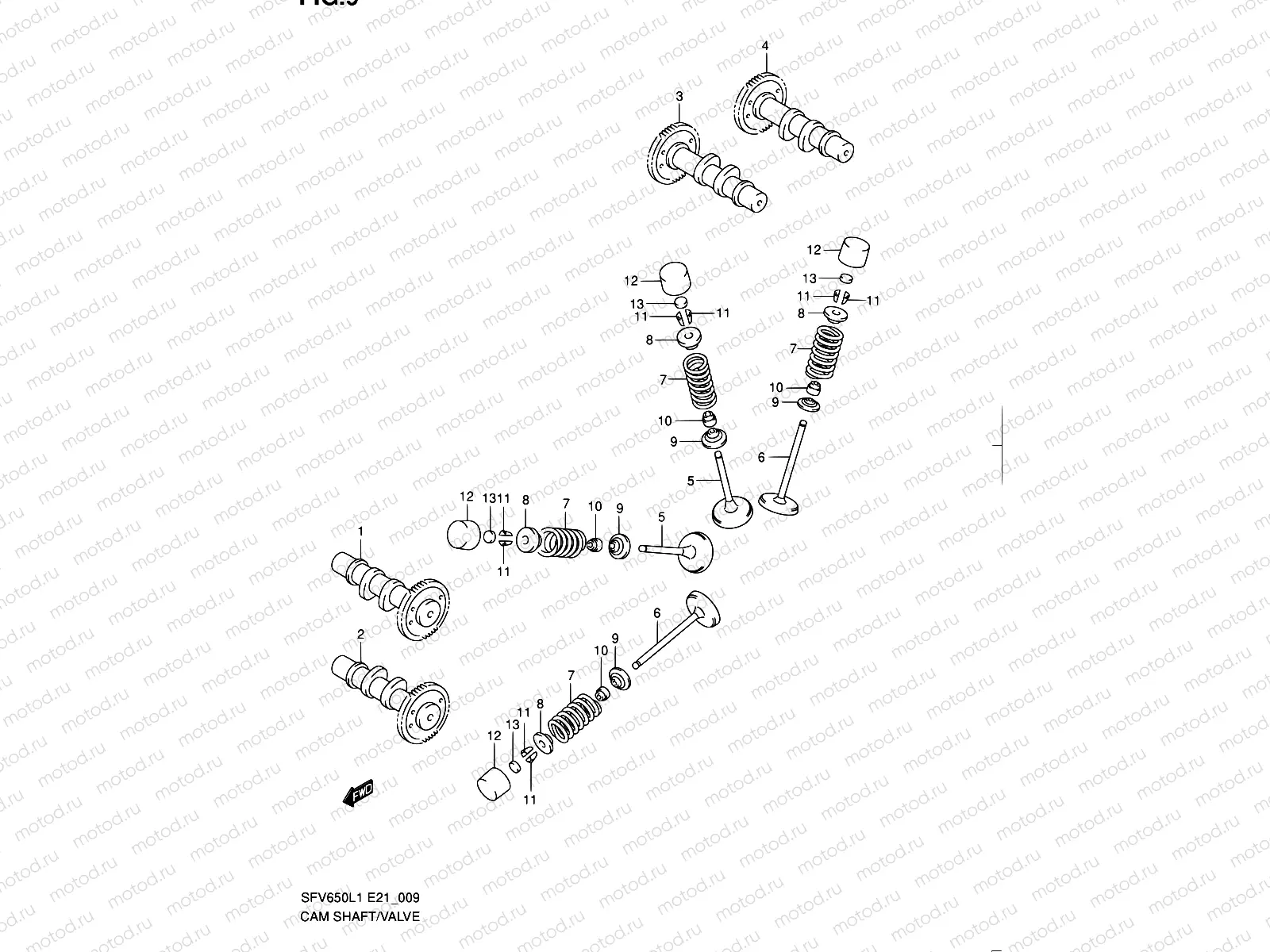9 - CAMSHAFT / VALVE