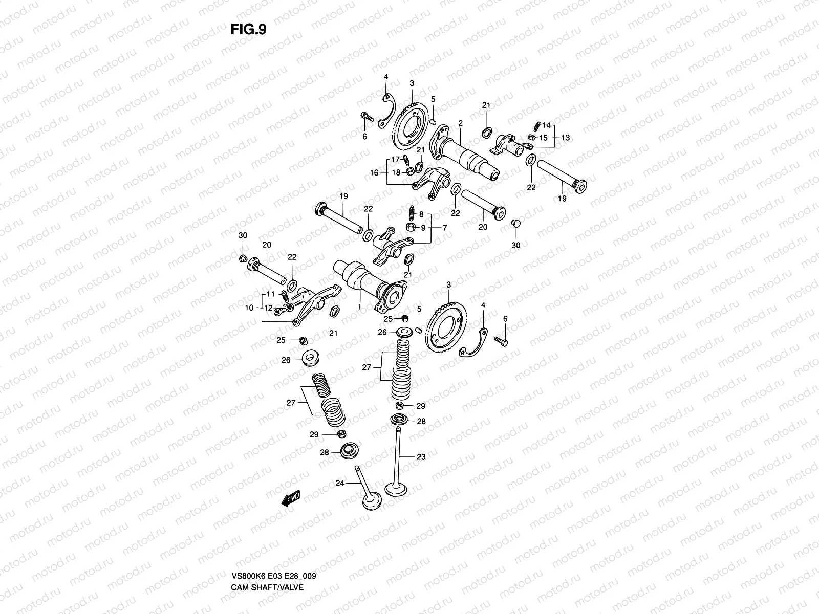 9 - CAMSHAFT - VALVE