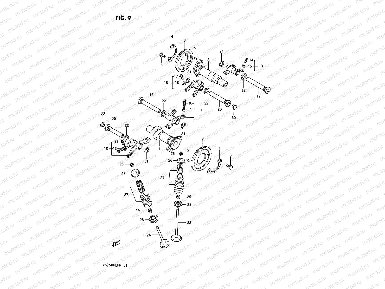 9 - CAMSHAFT - VALVE