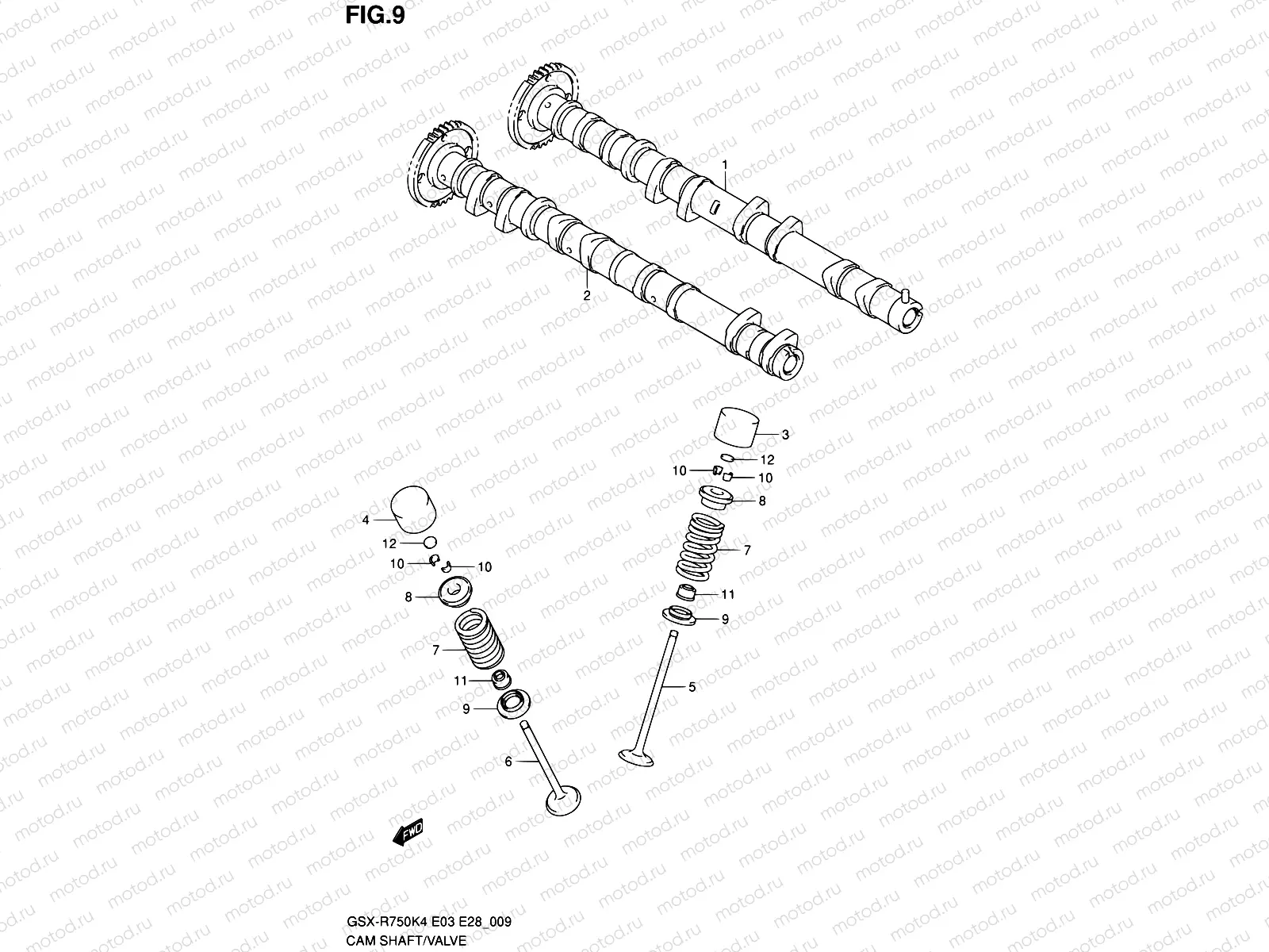 9 - CAMSHAFT - VALVE
