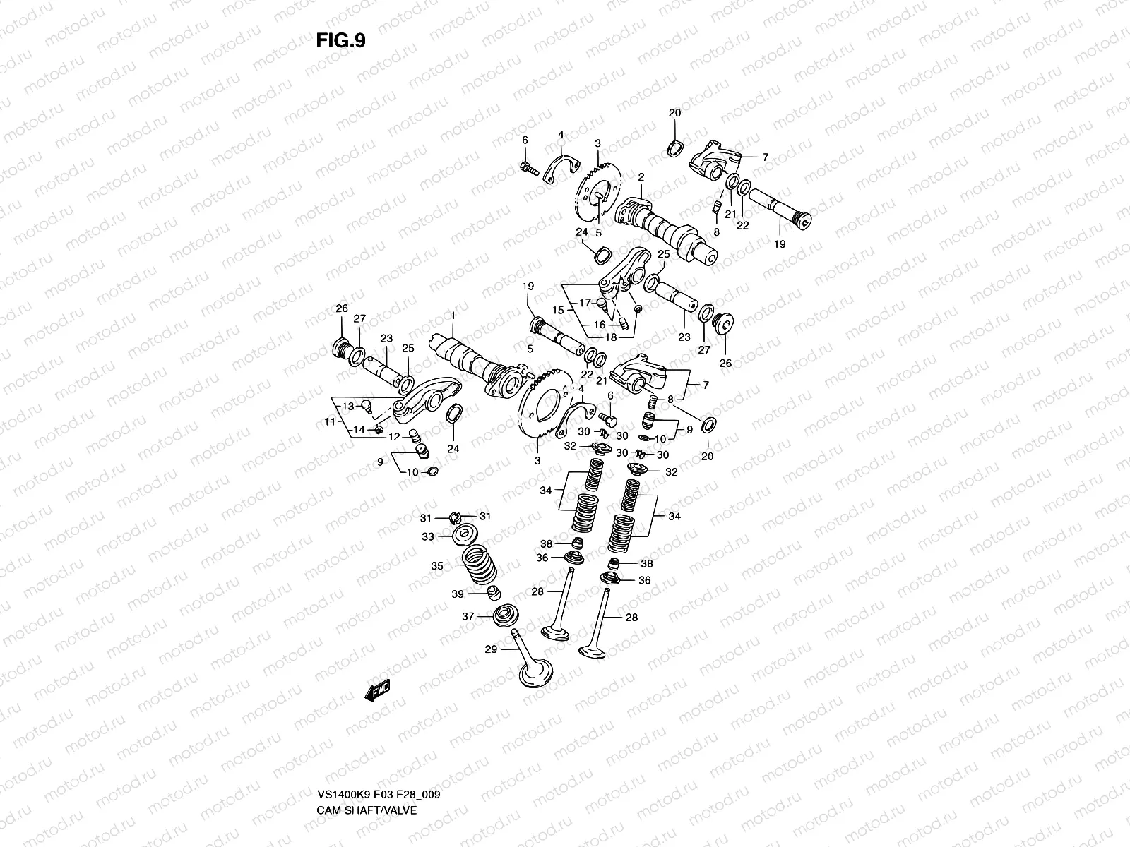 9 - CAMSHAFT - VALVE