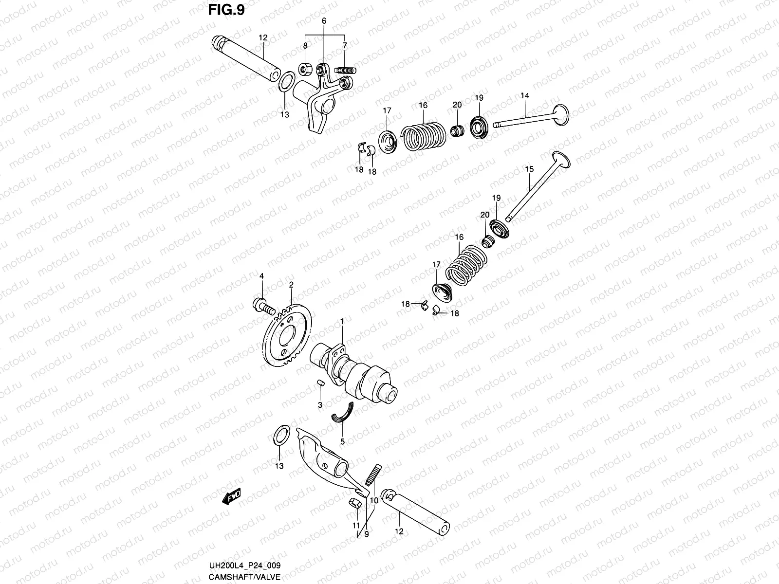 9 - CAMSHAFT/VALVE