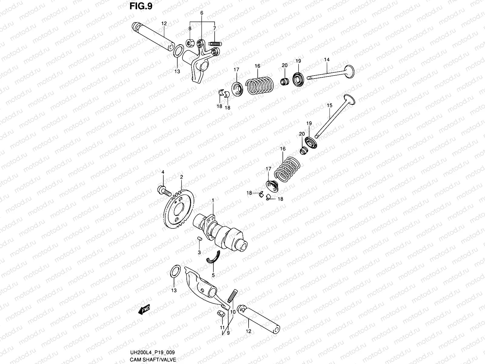 9 - CAMSHAFT/VALVE