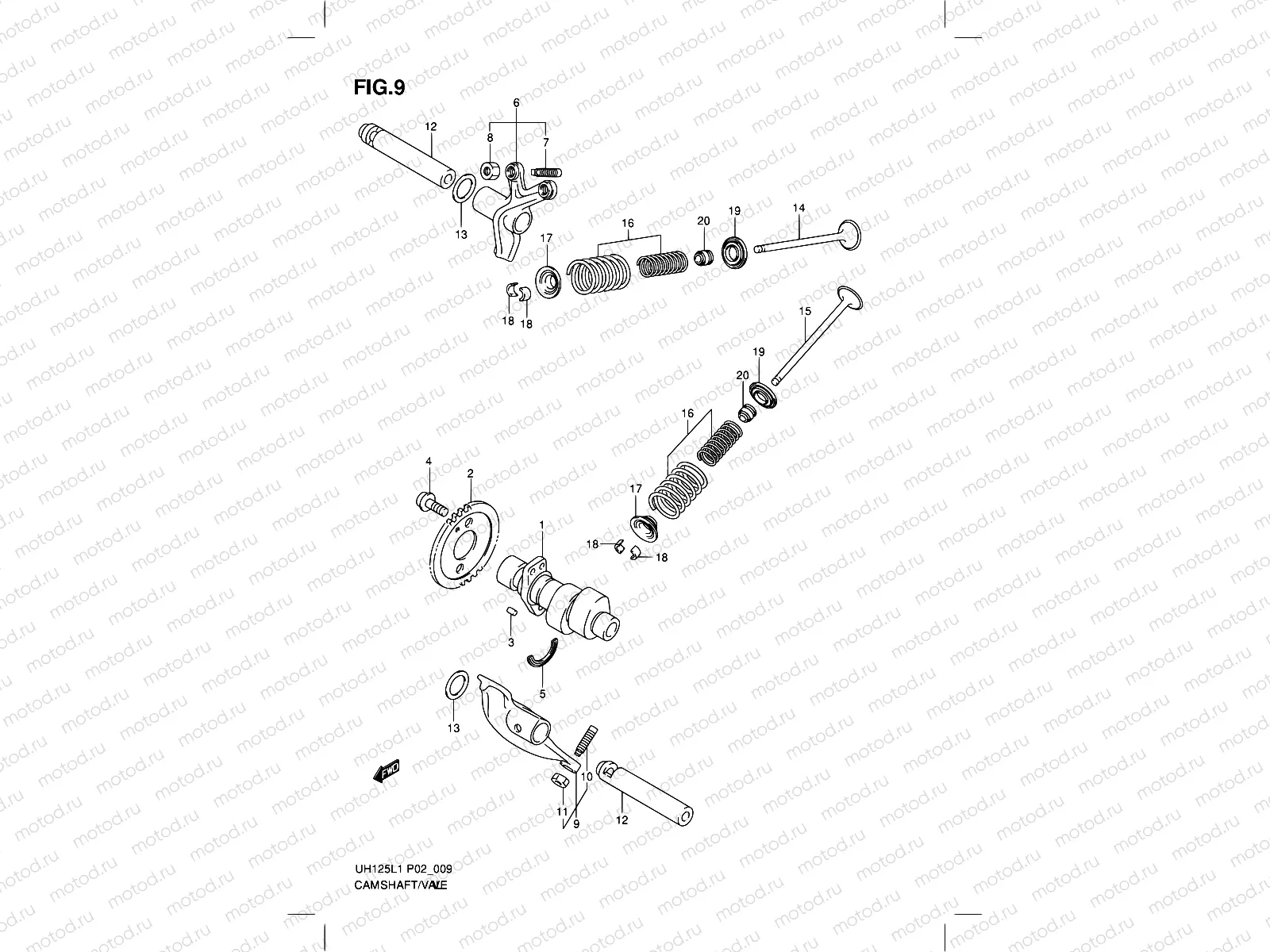 9 - CAMSHAFT/VALVE