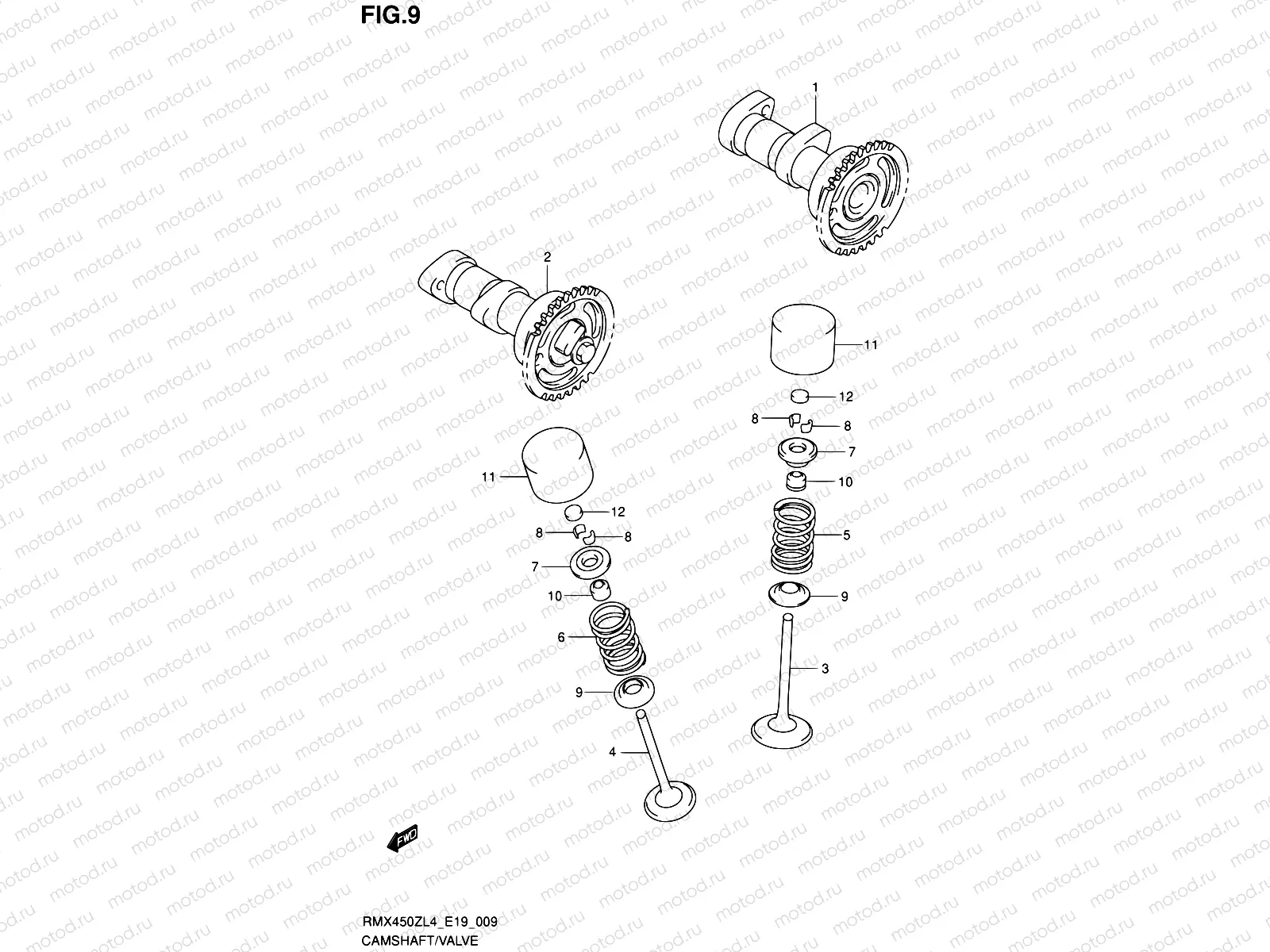 9 - CAMSHAFT/VALVE