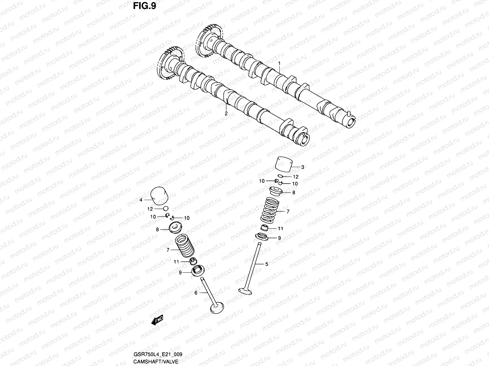 9 - CAMSHAFT/VALVE