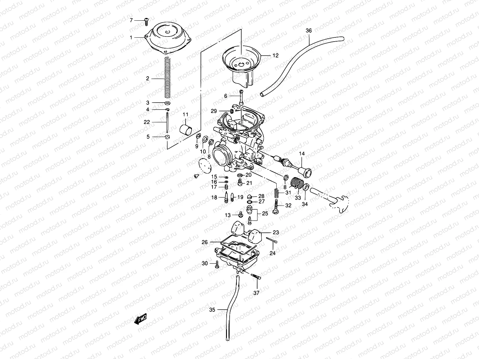 9 - CARBURETOR (MODEL R/S/T)